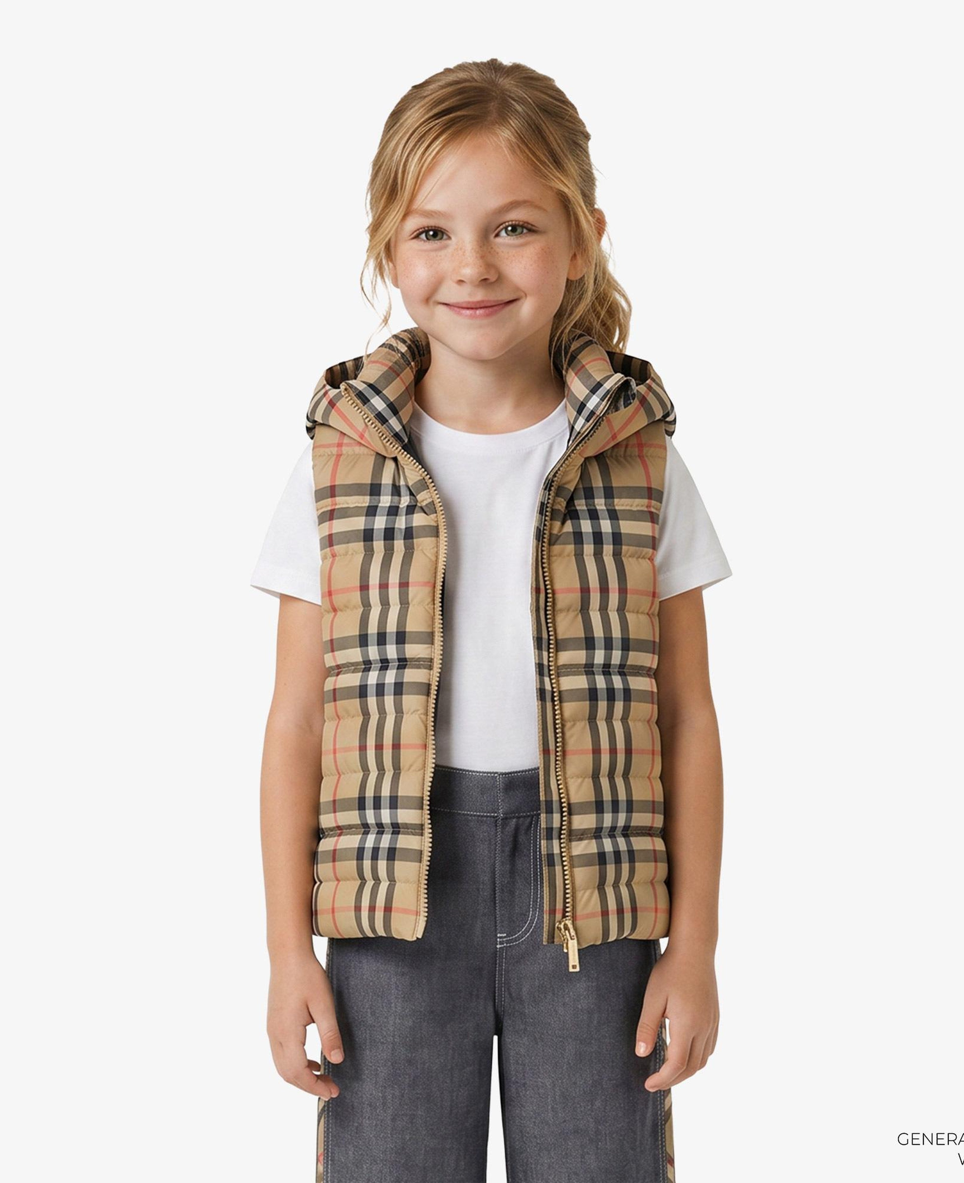 Burberry Cecılıa Çocuk Bej Yelek