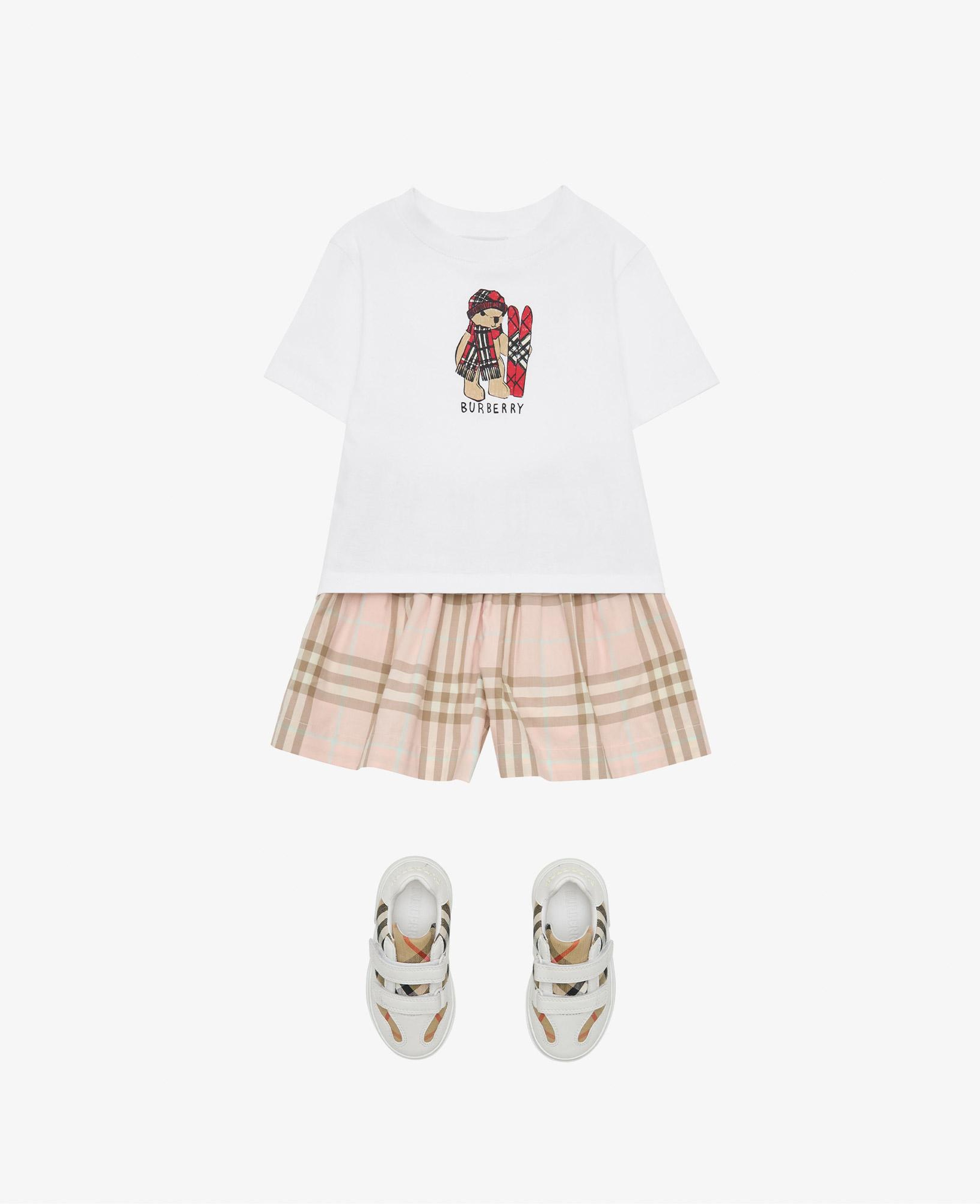 Burberry Cedar Teddy Çocuk Beyaz T-Shirt