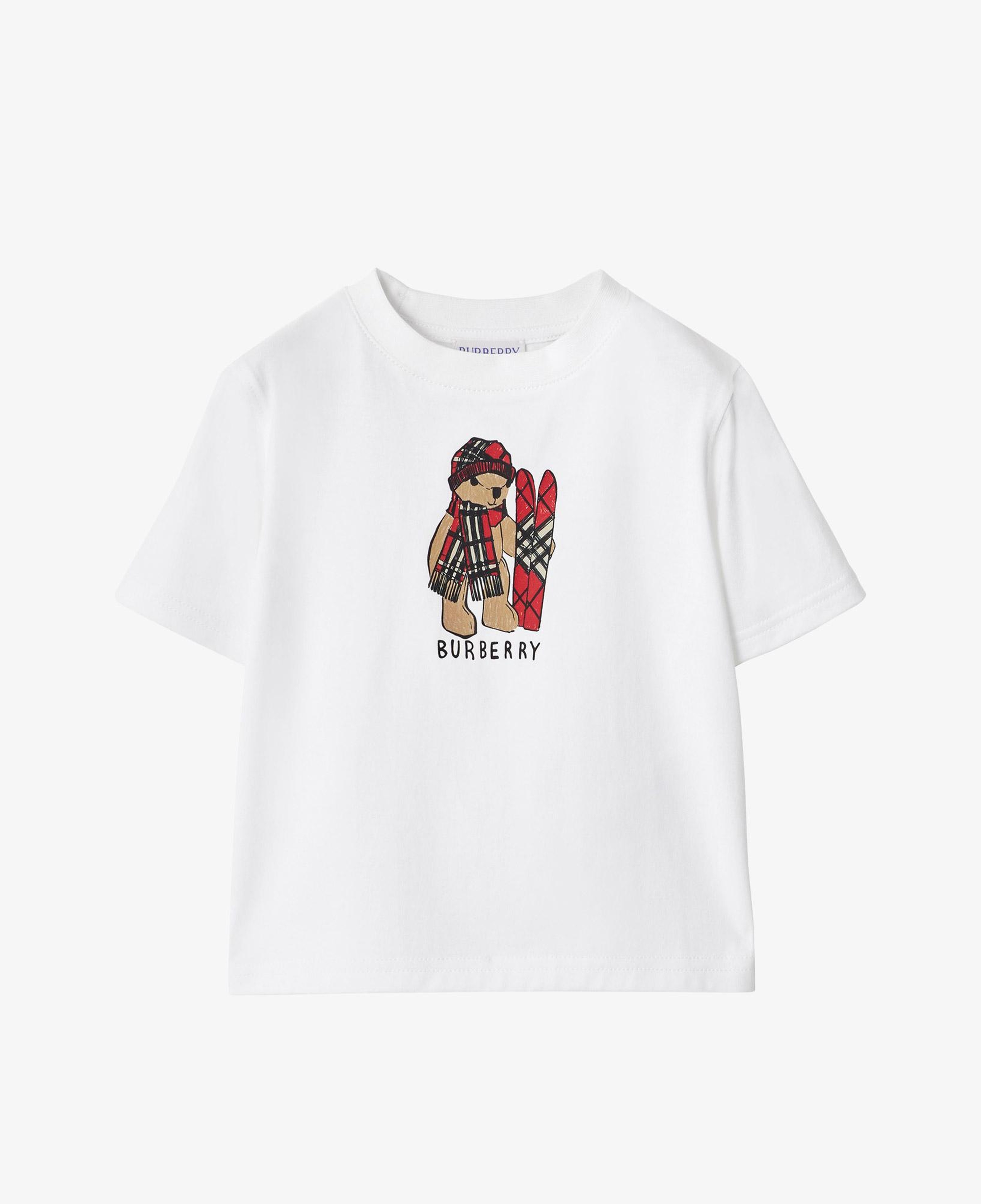 Burberry Cedar Teddy Çocuk Beyaz T-Shirt