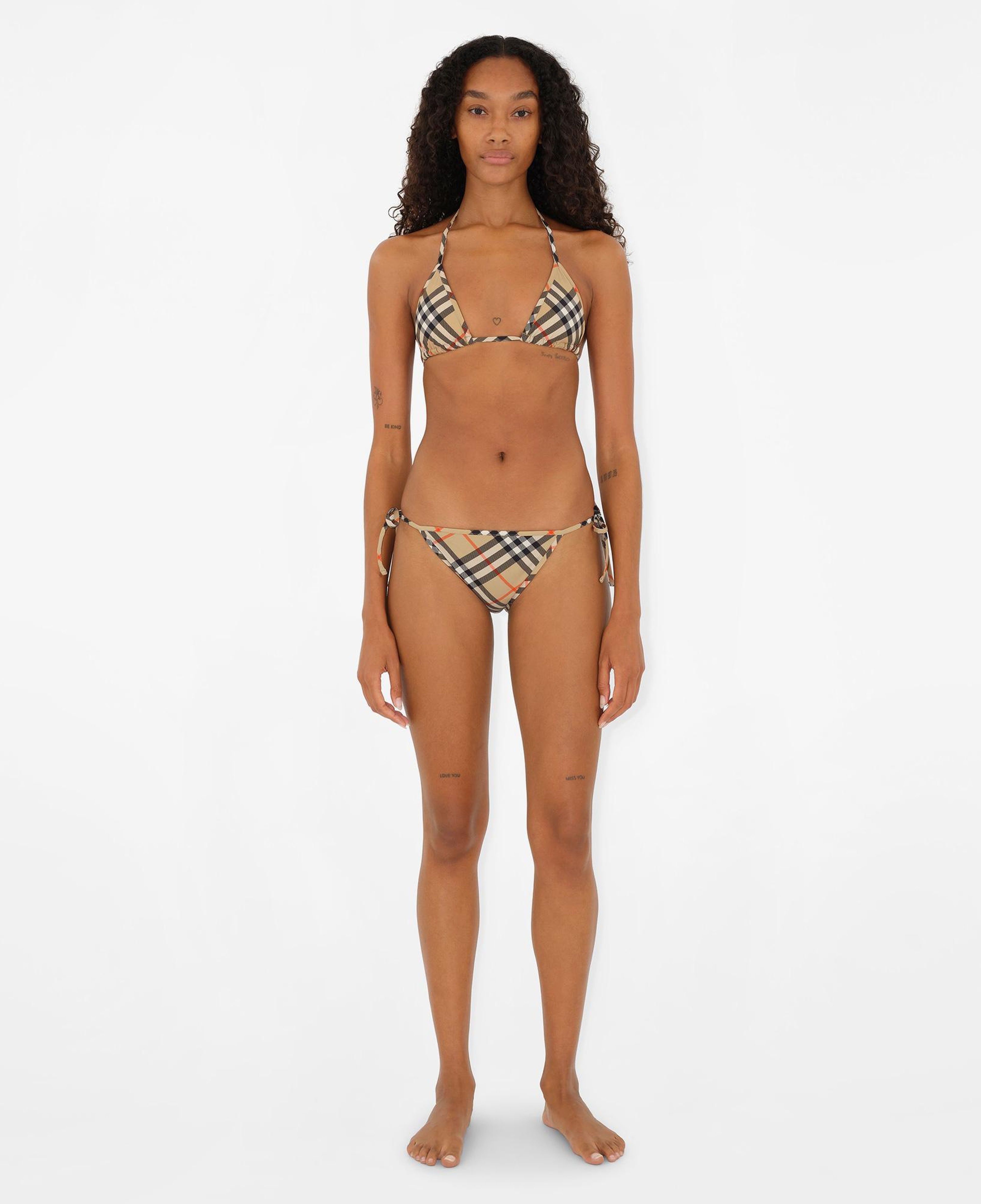 Burberry Kadın Bej Bikini Üstü