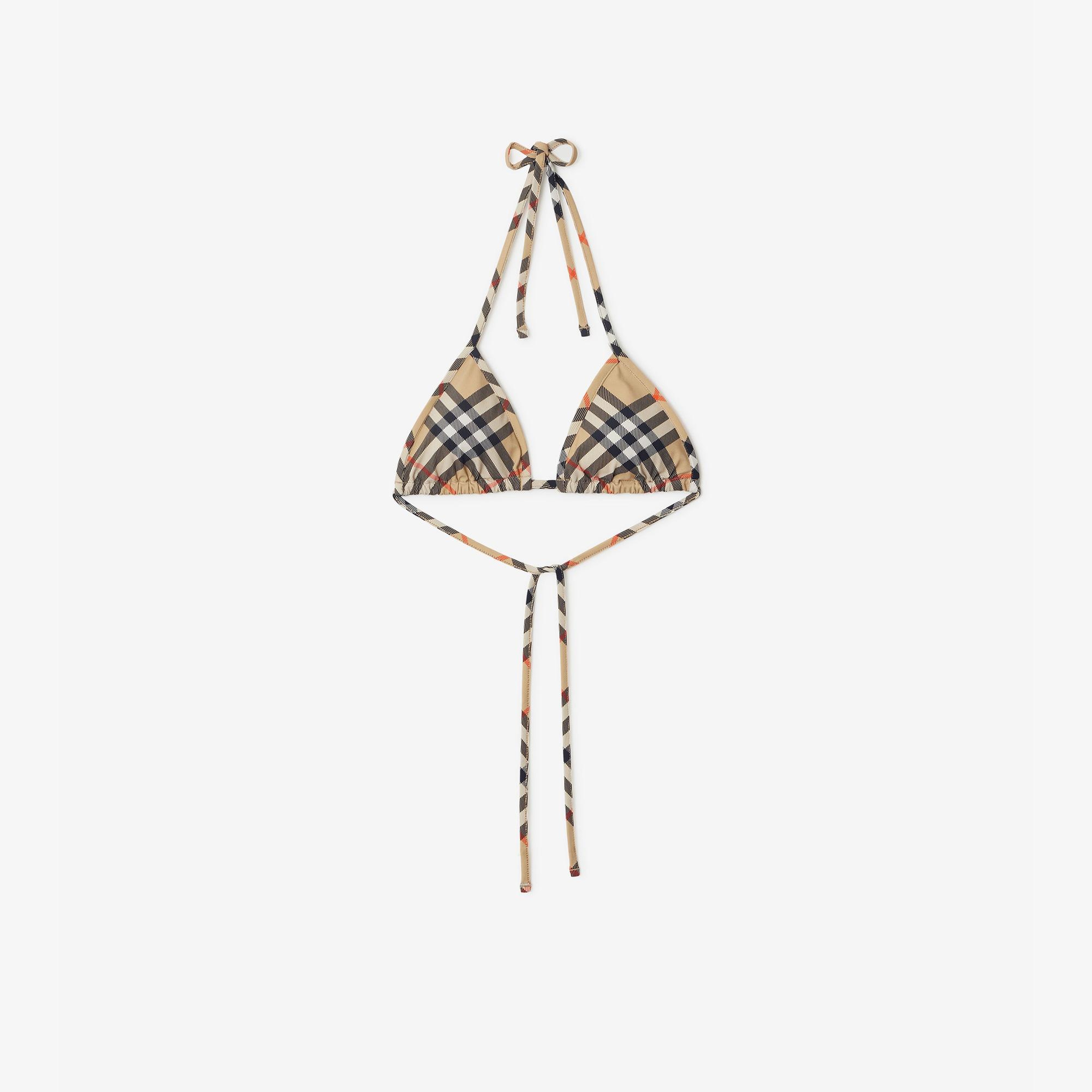 Burberry Kadın Bej Bikini Üstü
