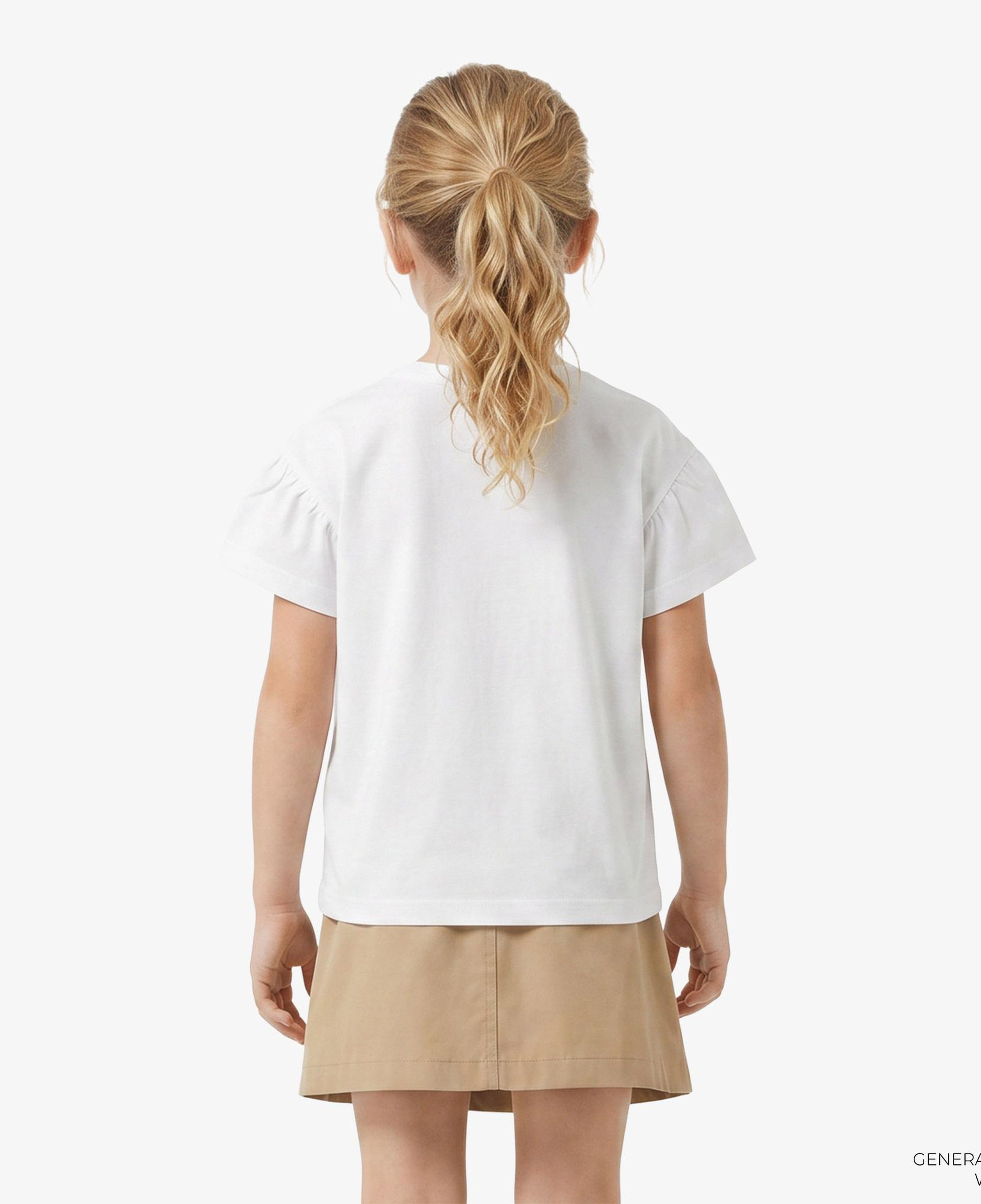 Burberry Roxy Crystal Çocuk Beyaz T-Shirt
