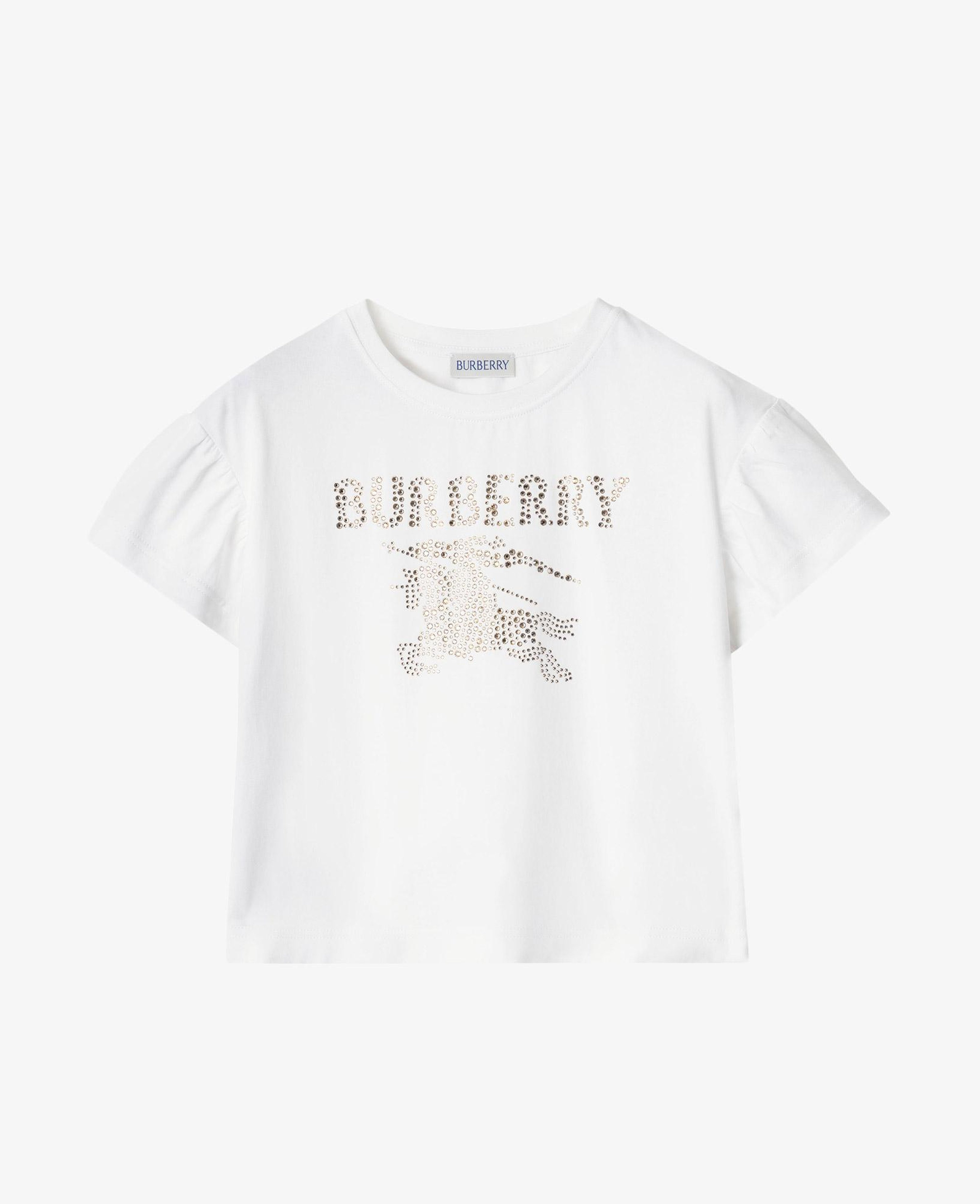Burberry Roxy Crystal Çocuk Beyaz T-Shirt