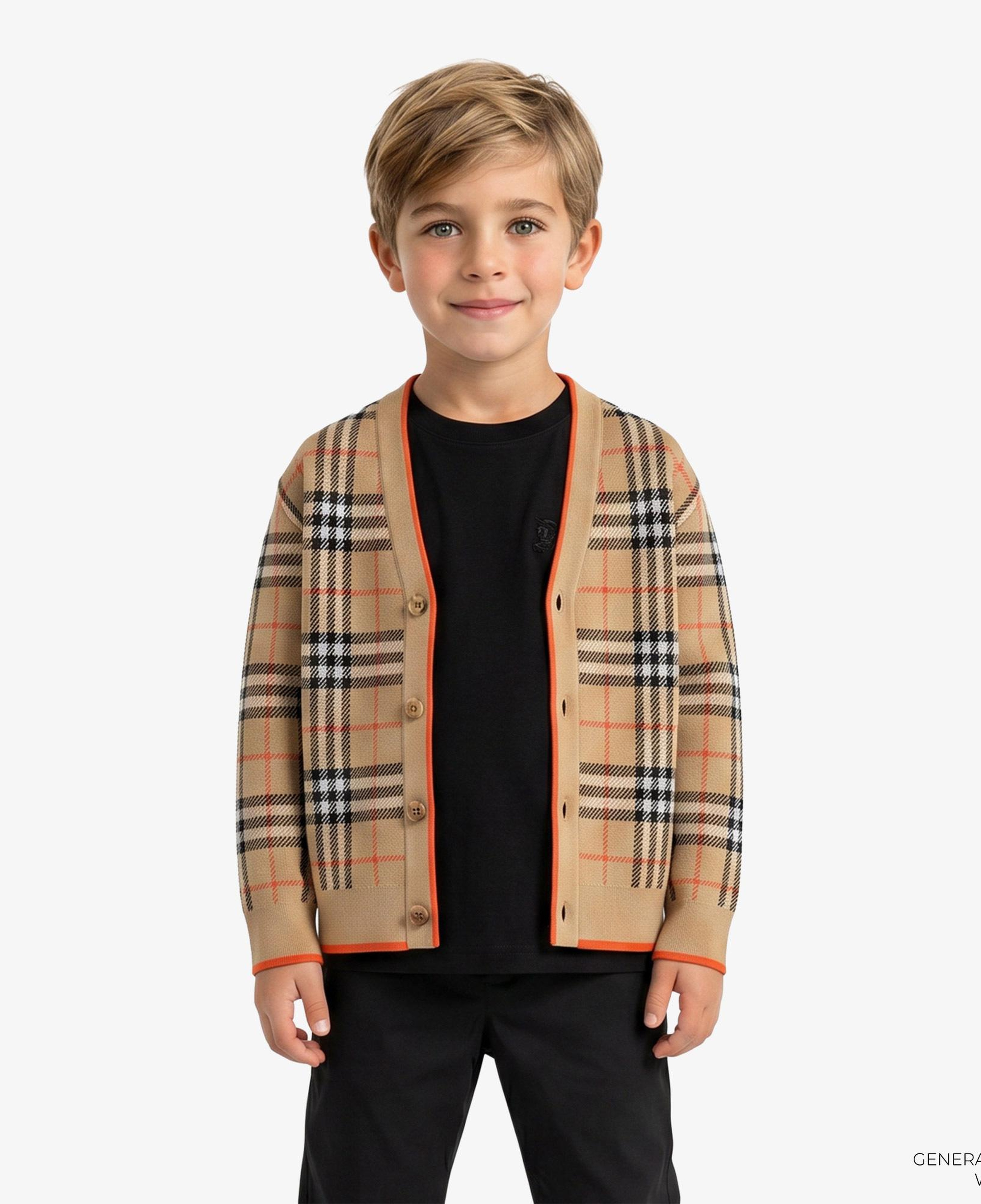 Burberry Graham Check Çocuk Bej Hırka