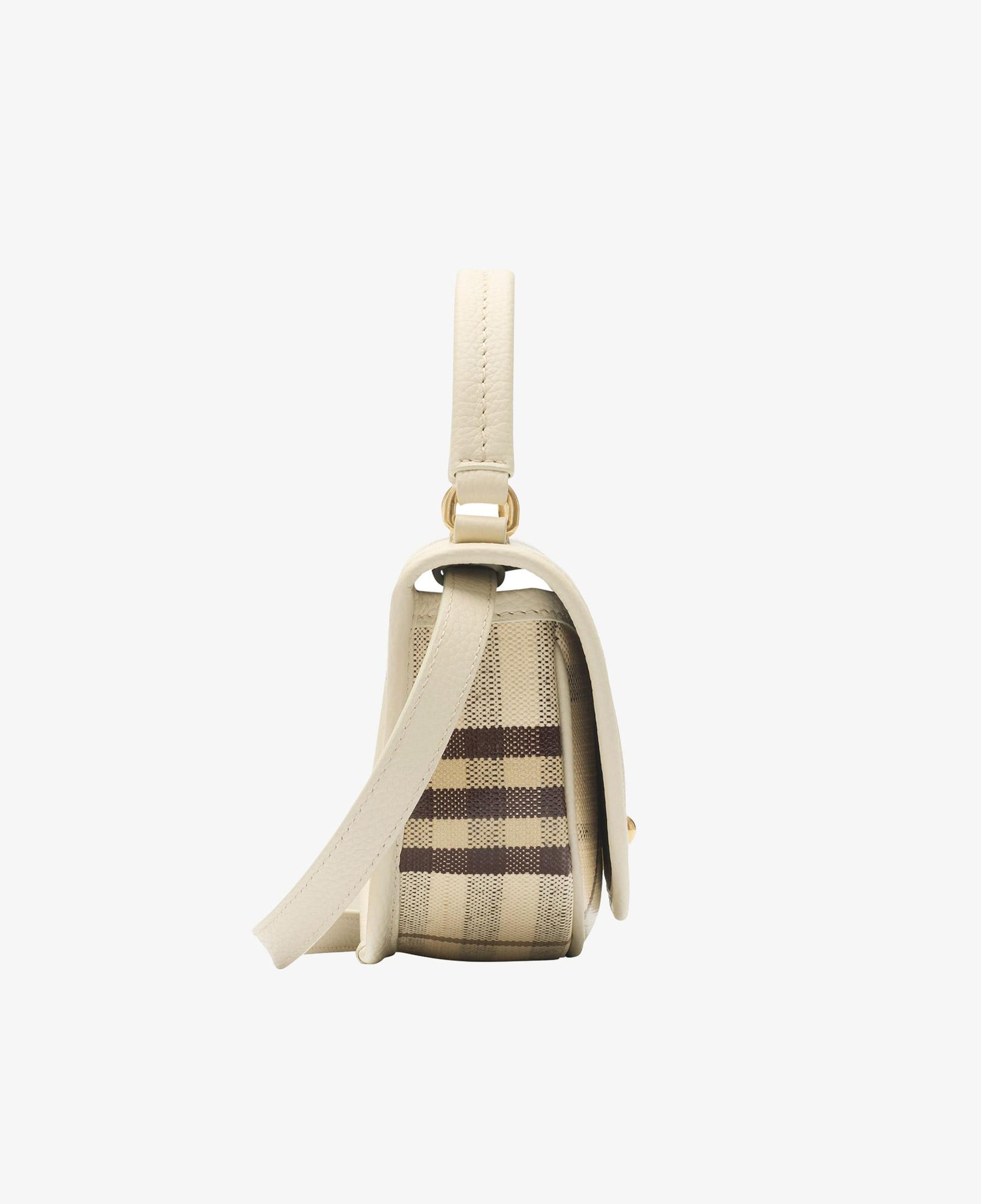 Burberry Highlands Kadın Bej Keten Omuz Çantası