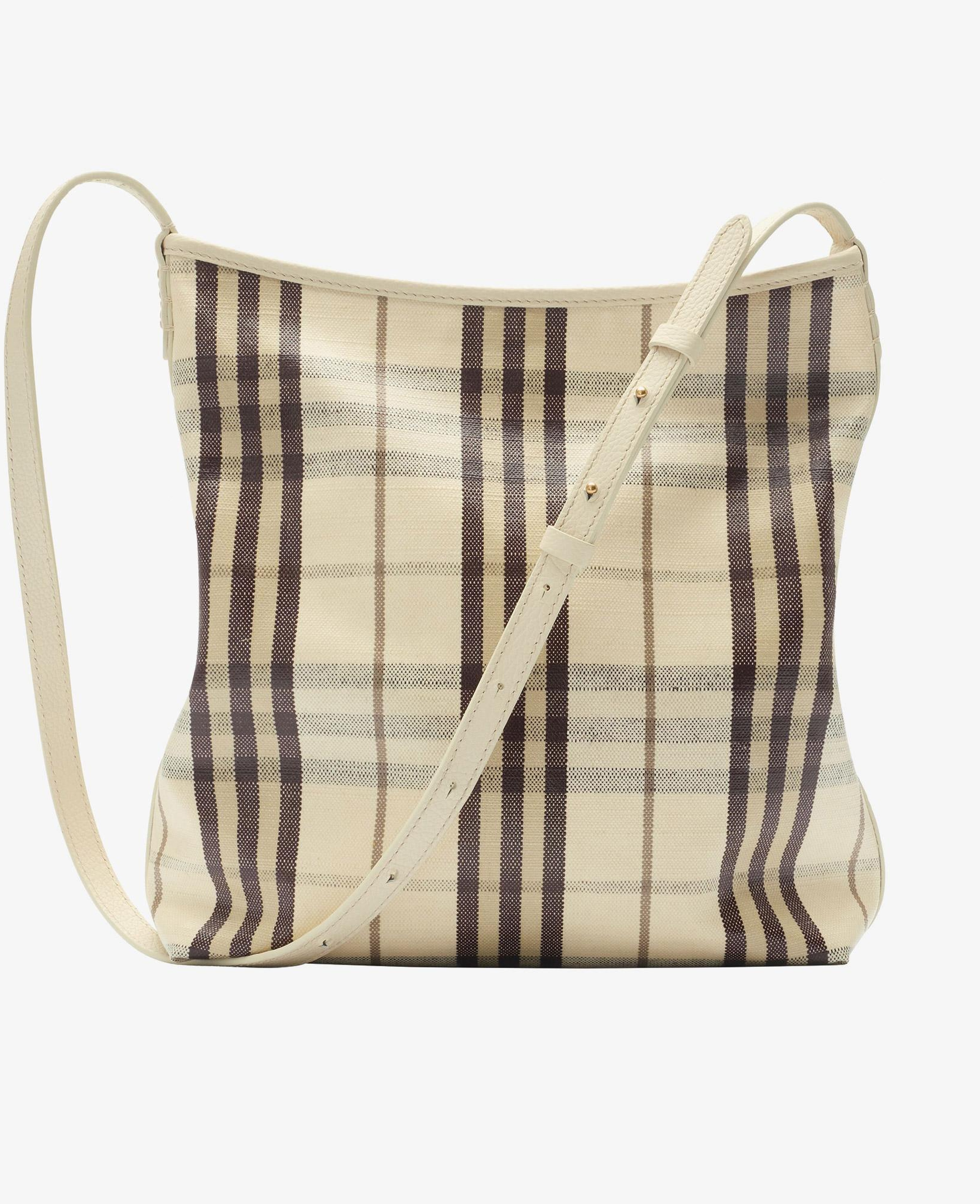 Burberry Highlands Kadın Bej Keten Omuz Çantası