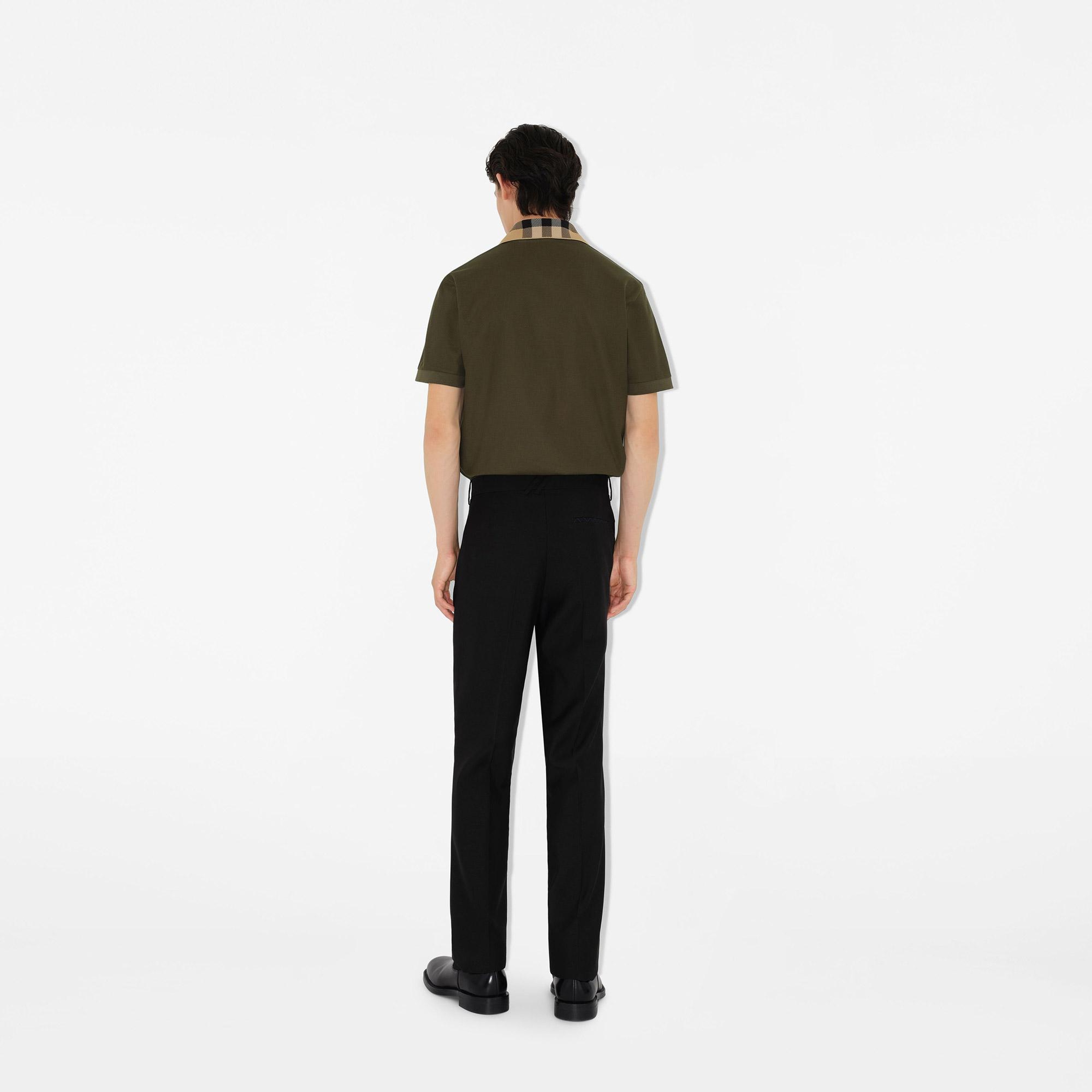 Burberry Pamuklu Erkek Haki Polo