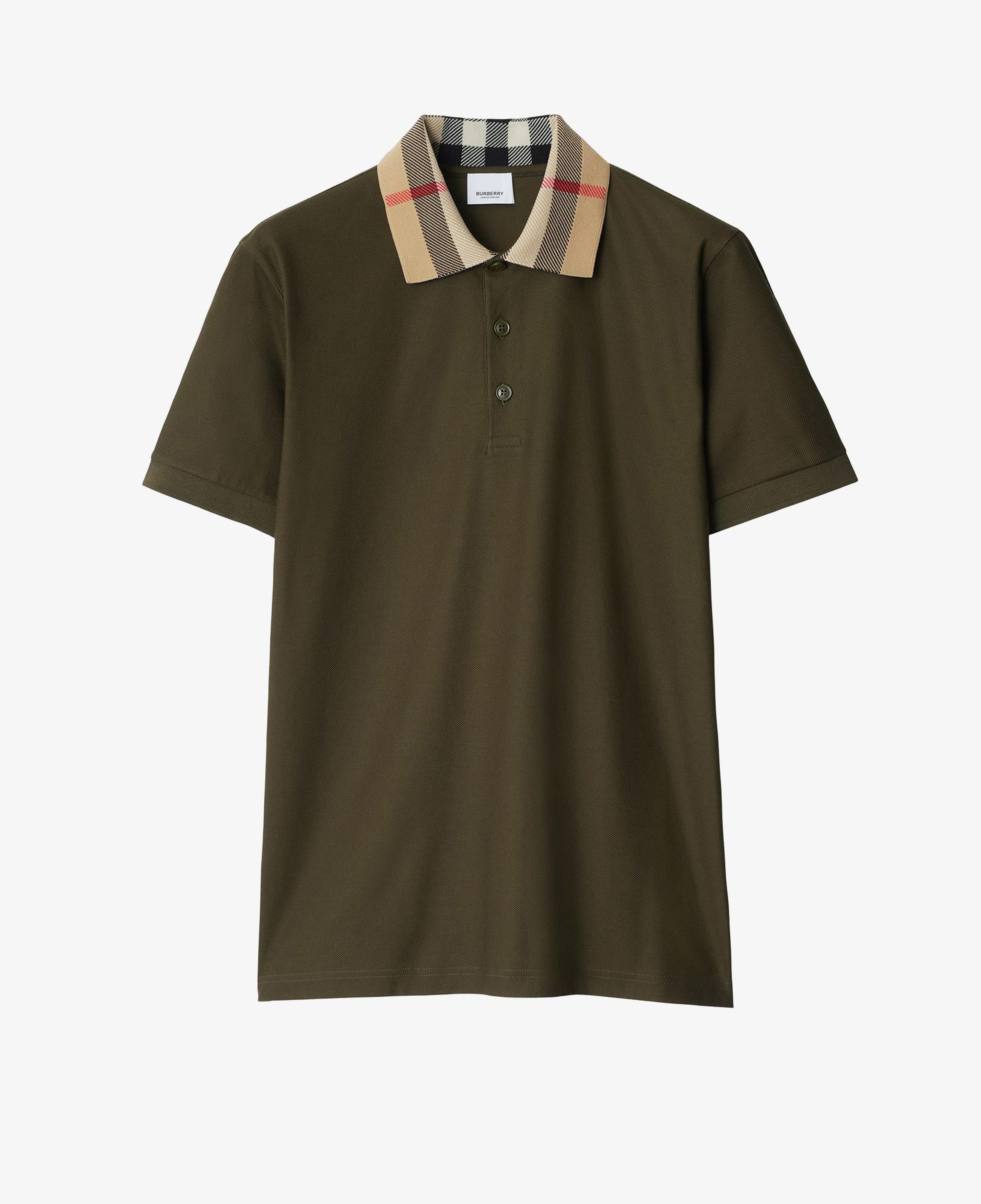 Burberry Pamuklu Erkek Haki Polo