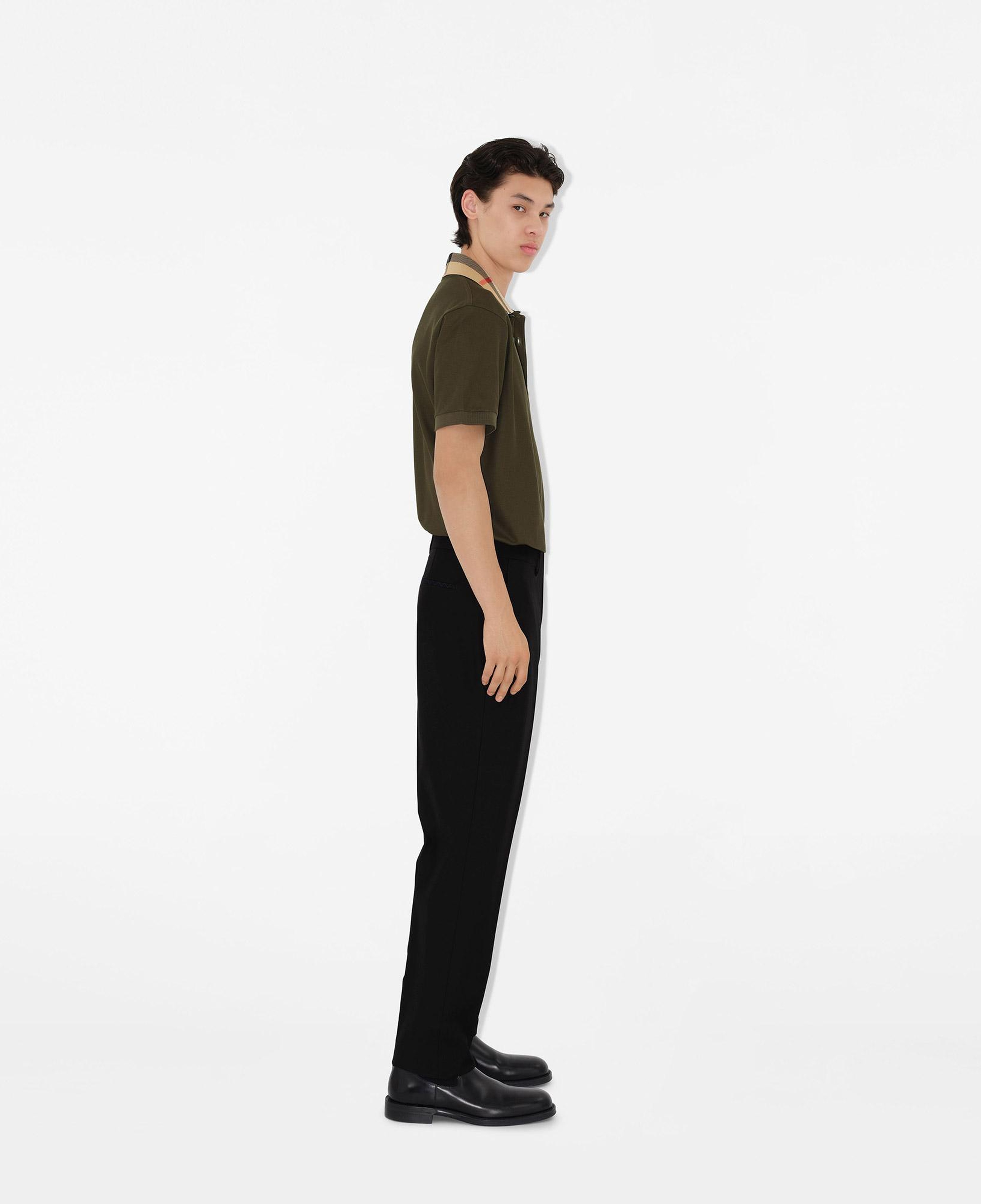 Burberry Pamuklu Erkek Haki Polo