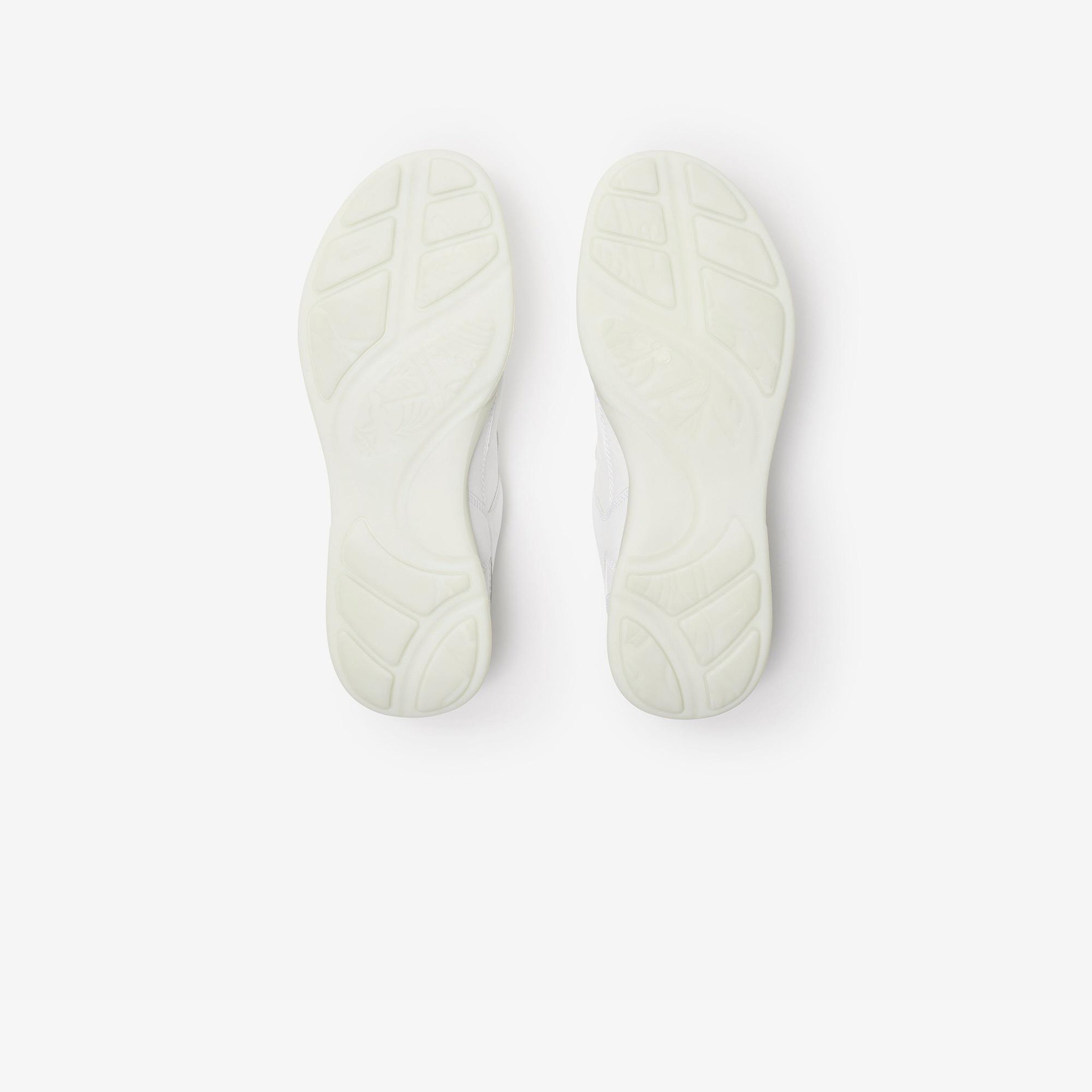 Burberry Leather Matrix Erkek Beyaz Sneaker