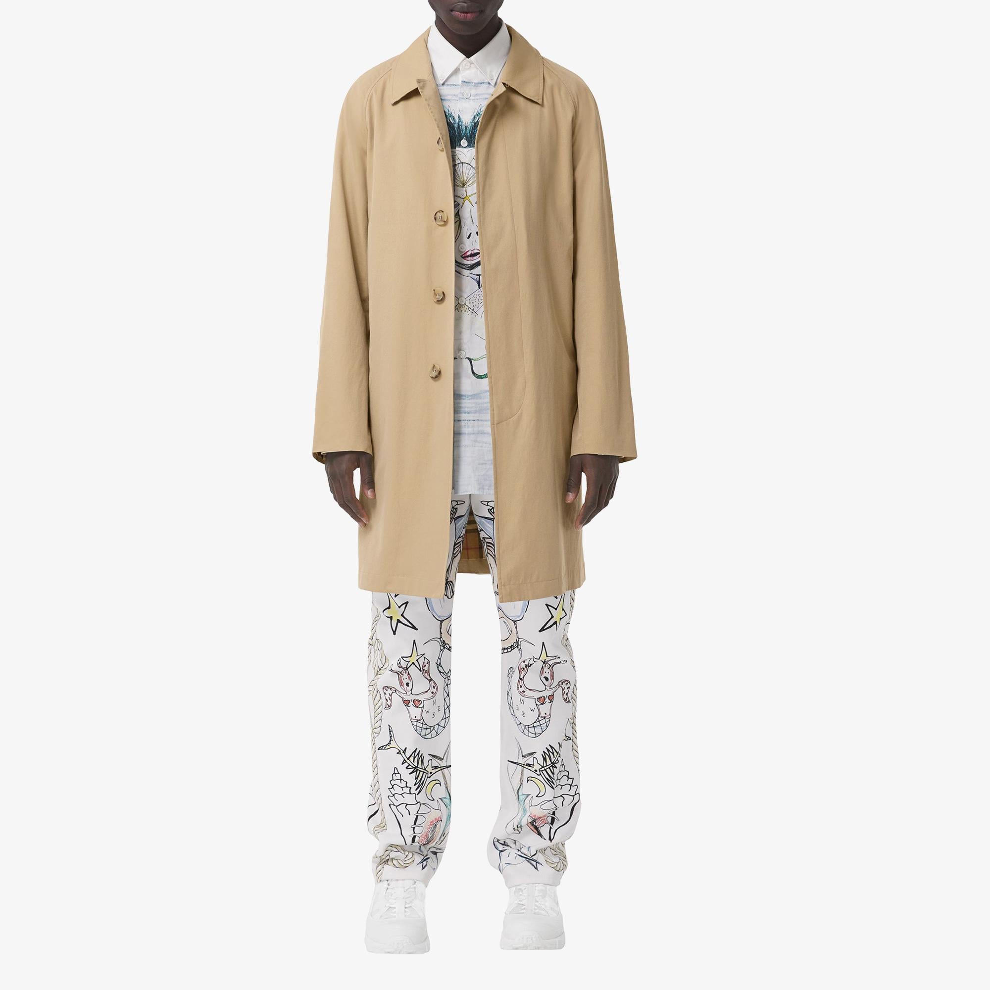Burberry The Camden Erkek Bej Palto