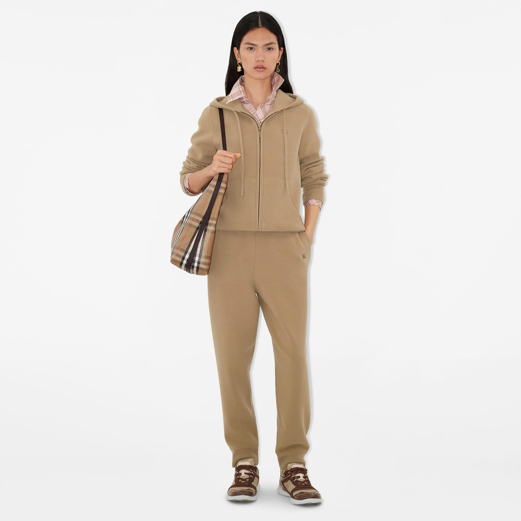 Burberry Cashmere Blend Jogging Kadın Bej Eşofman Altı