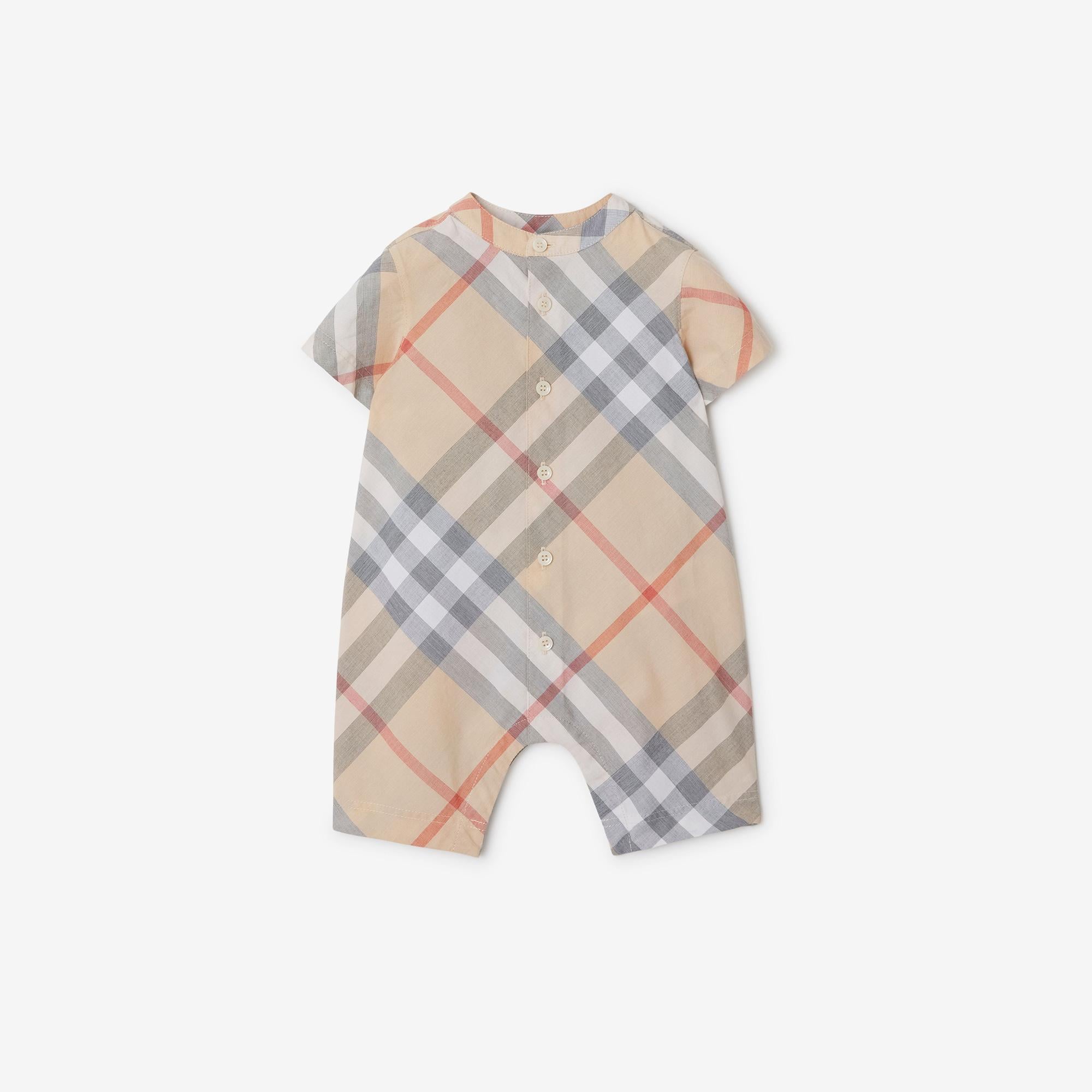 Burberry Çocuk Bej Bebek Seti