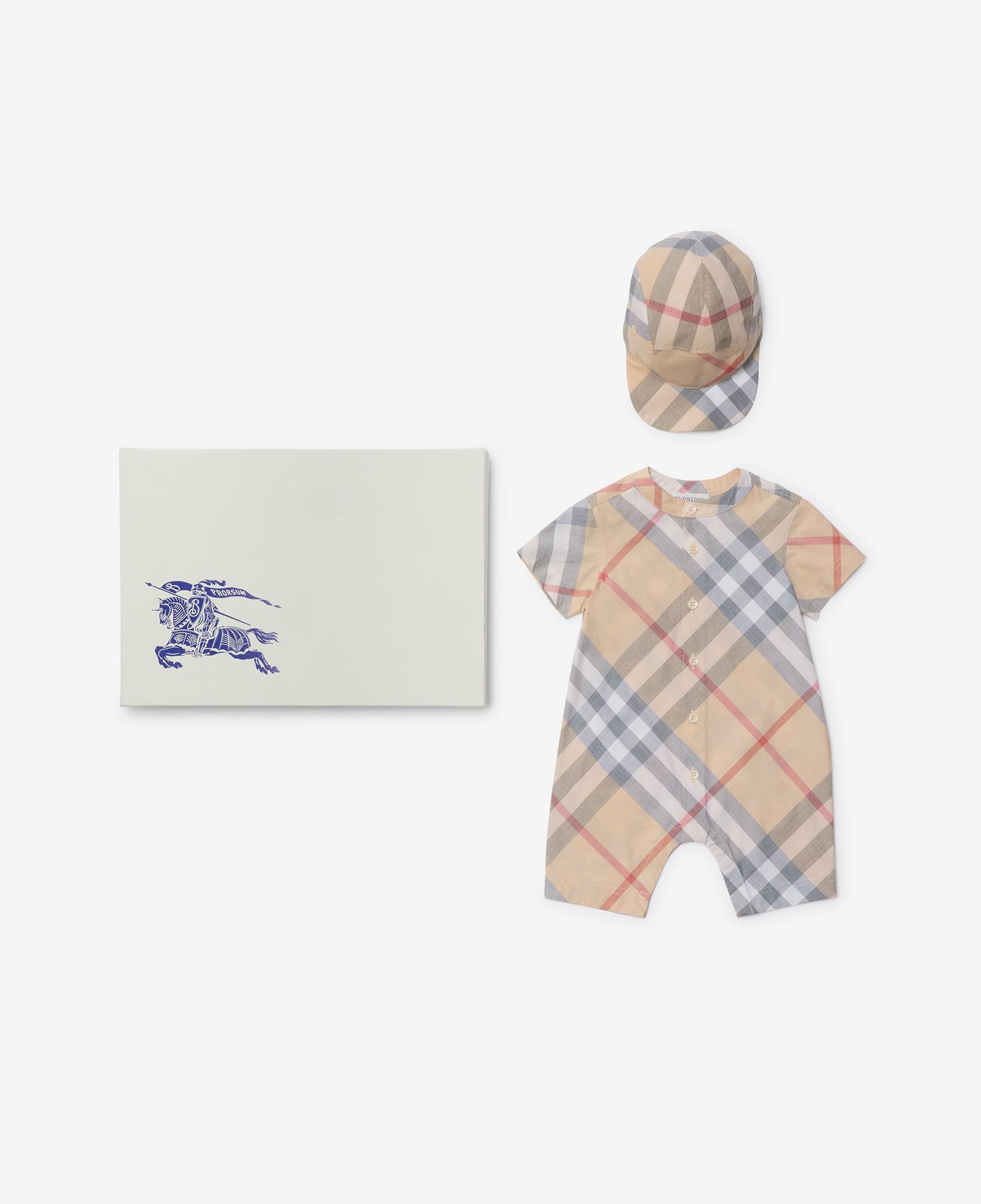 Burberry Çocuk Bej Bebek Seti