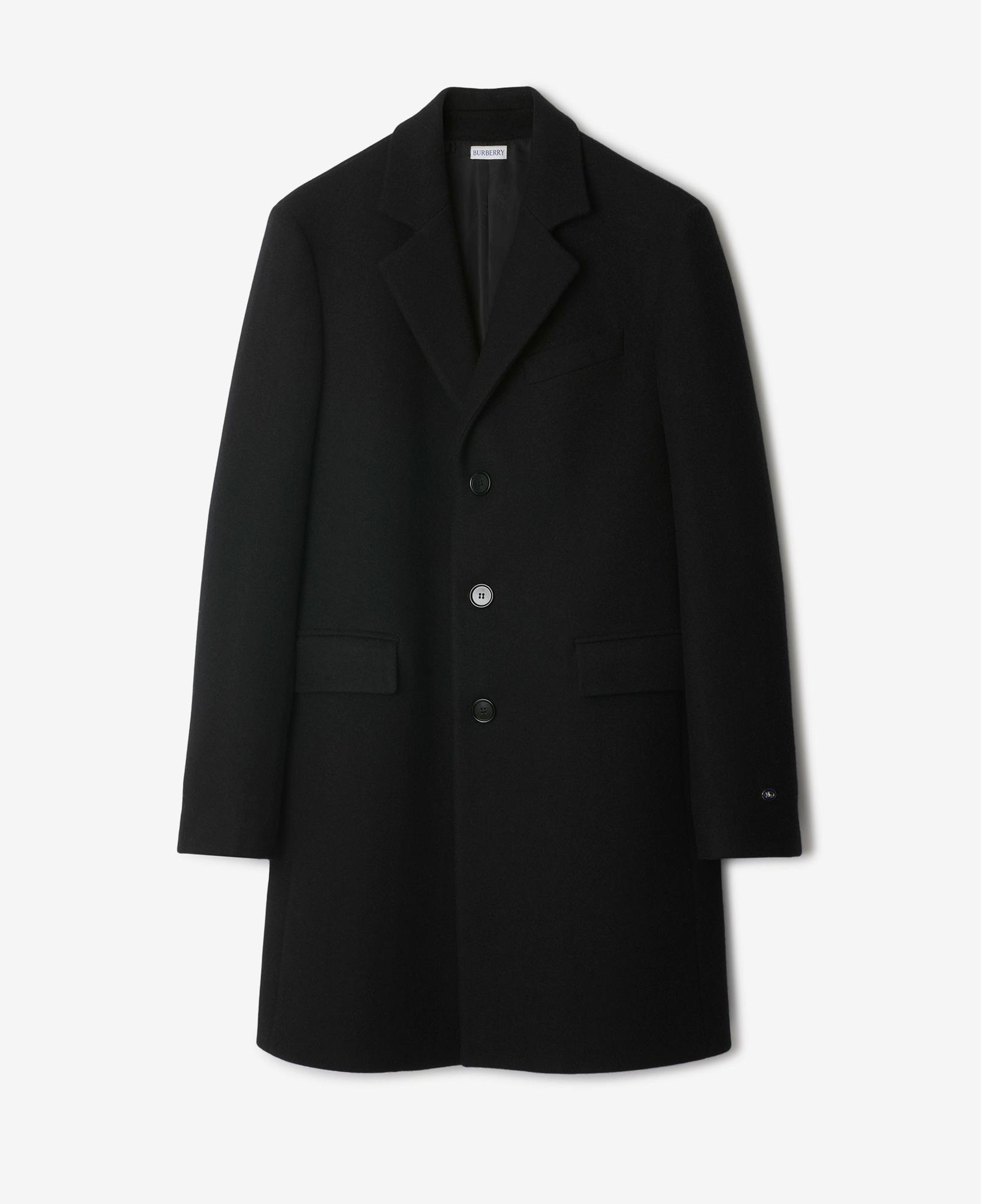 Burberry Wool Tailored Erkek Siyah Palto