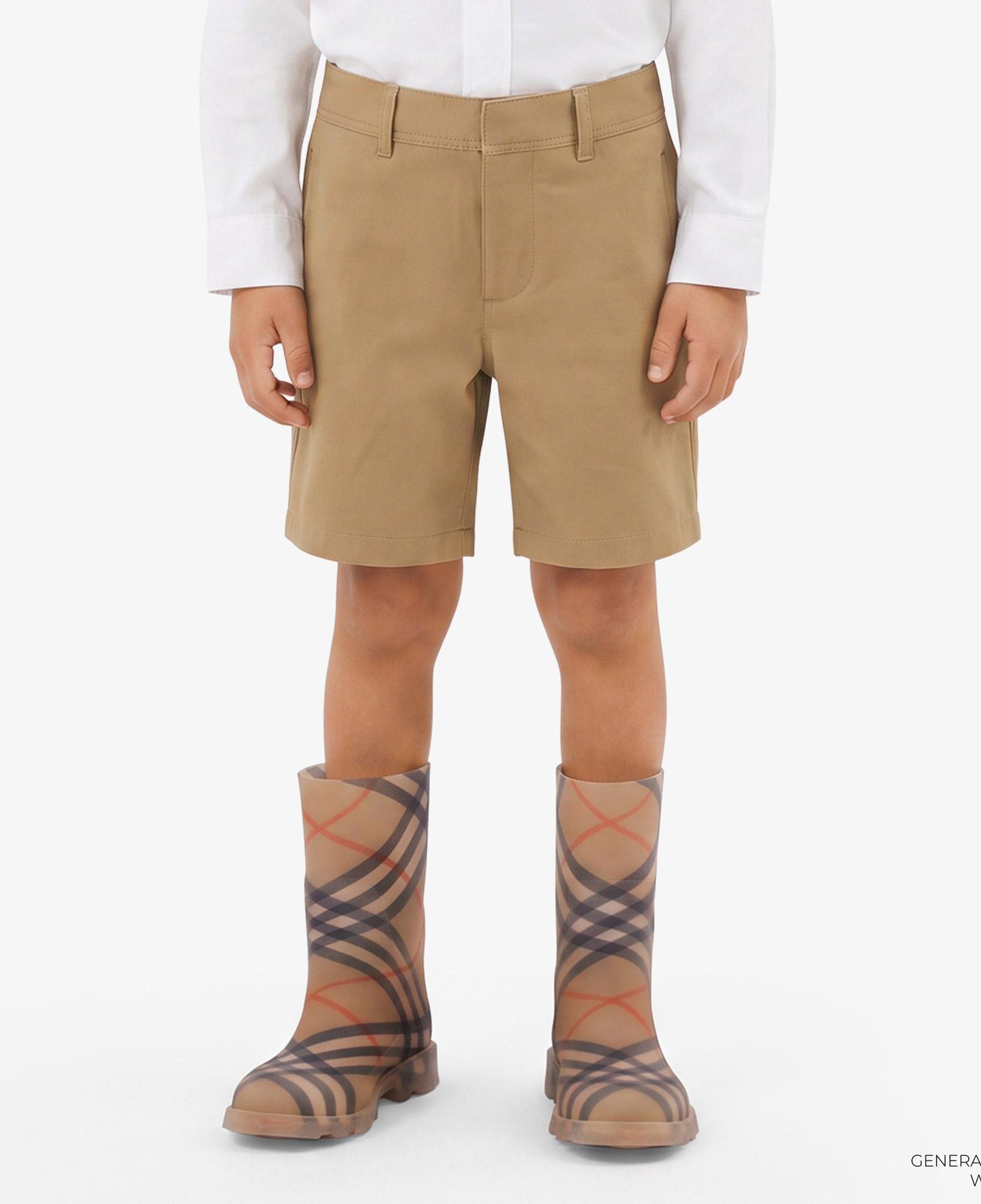 Burberry Oscar Cotton Blend Çocuk Bej Şort
