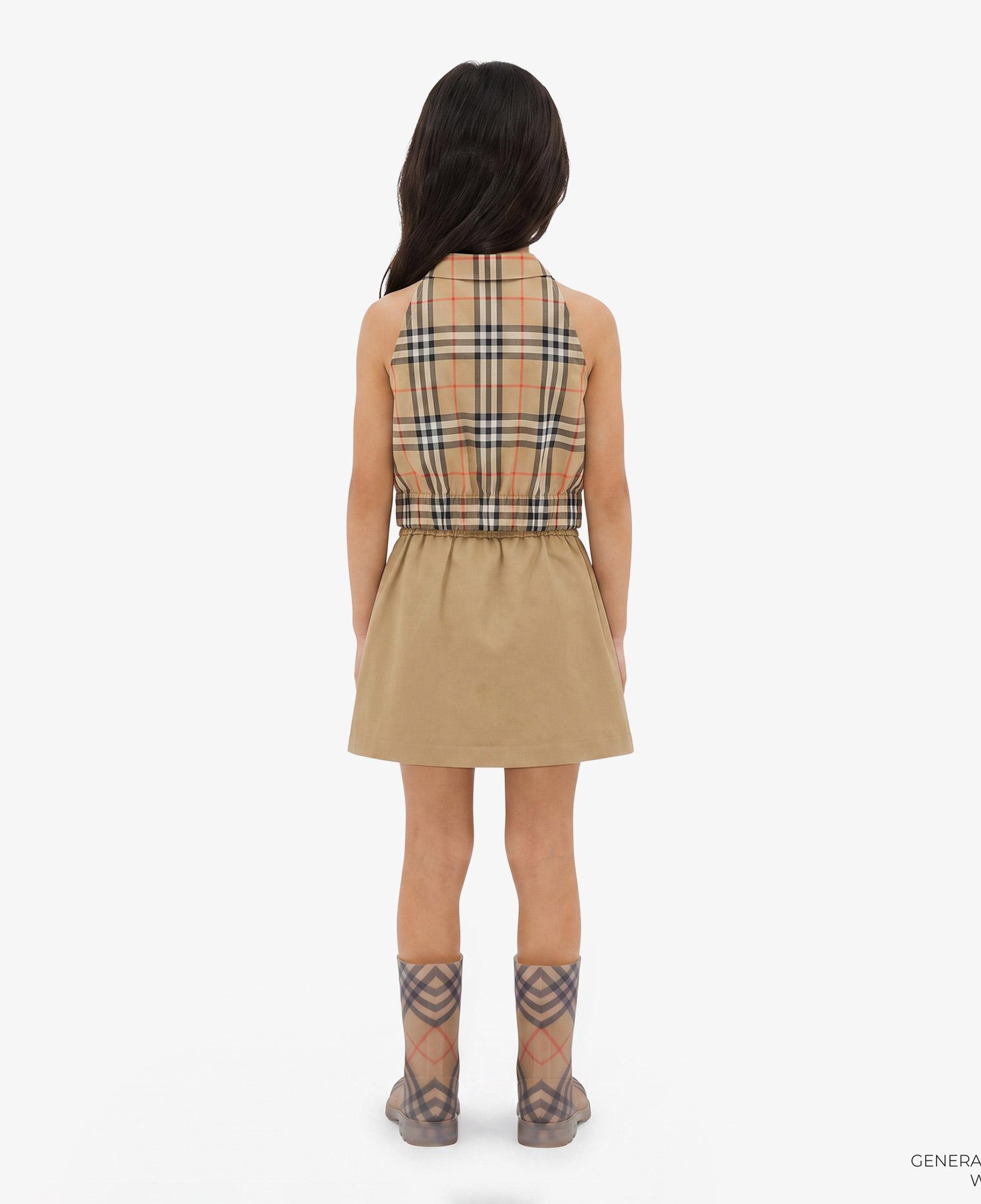 Burberry Ada Pleated Cotton Blend Çocuk Bej Etek