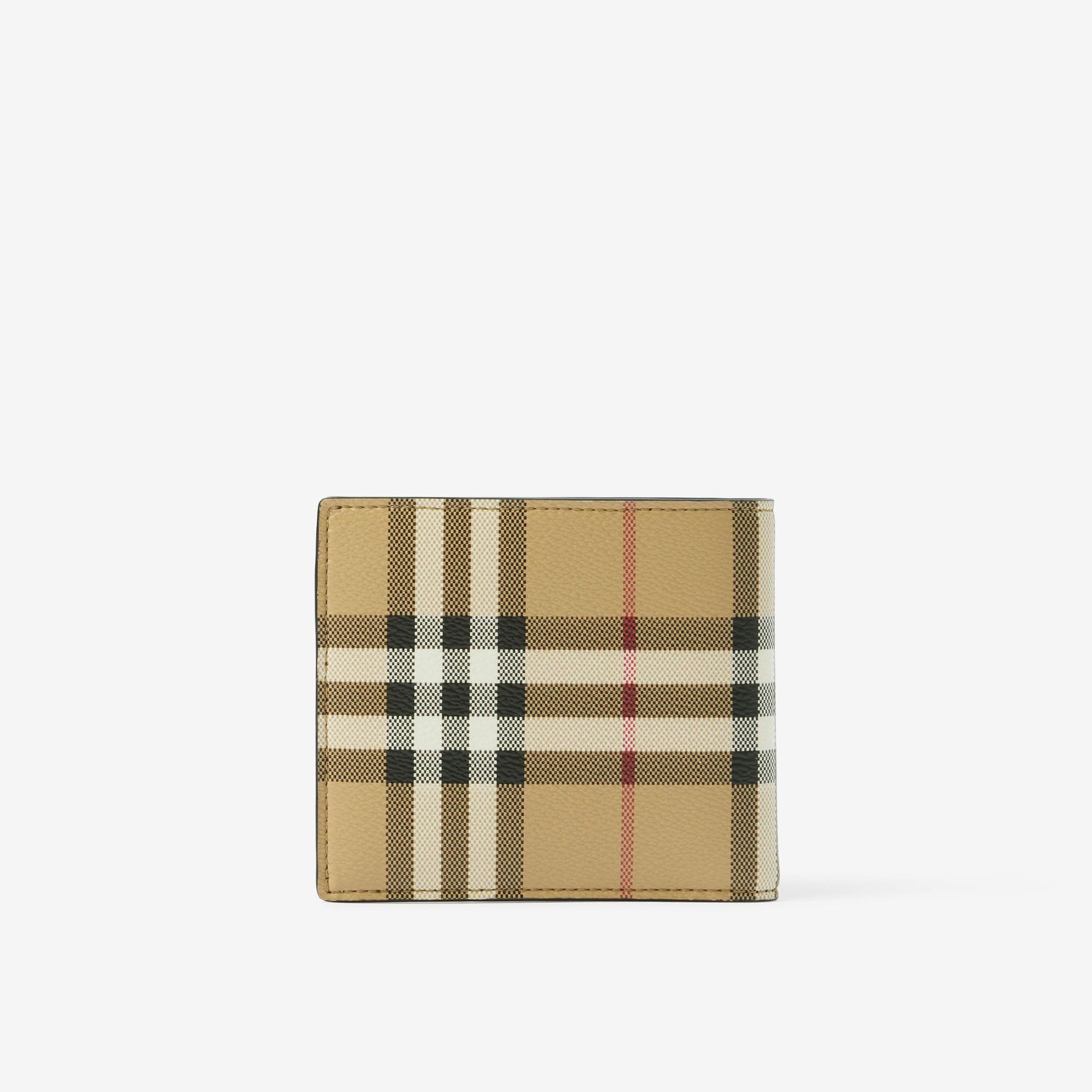 Burberry Reg Bill8 Vintage Bifold Erkek Bej Cüzdan