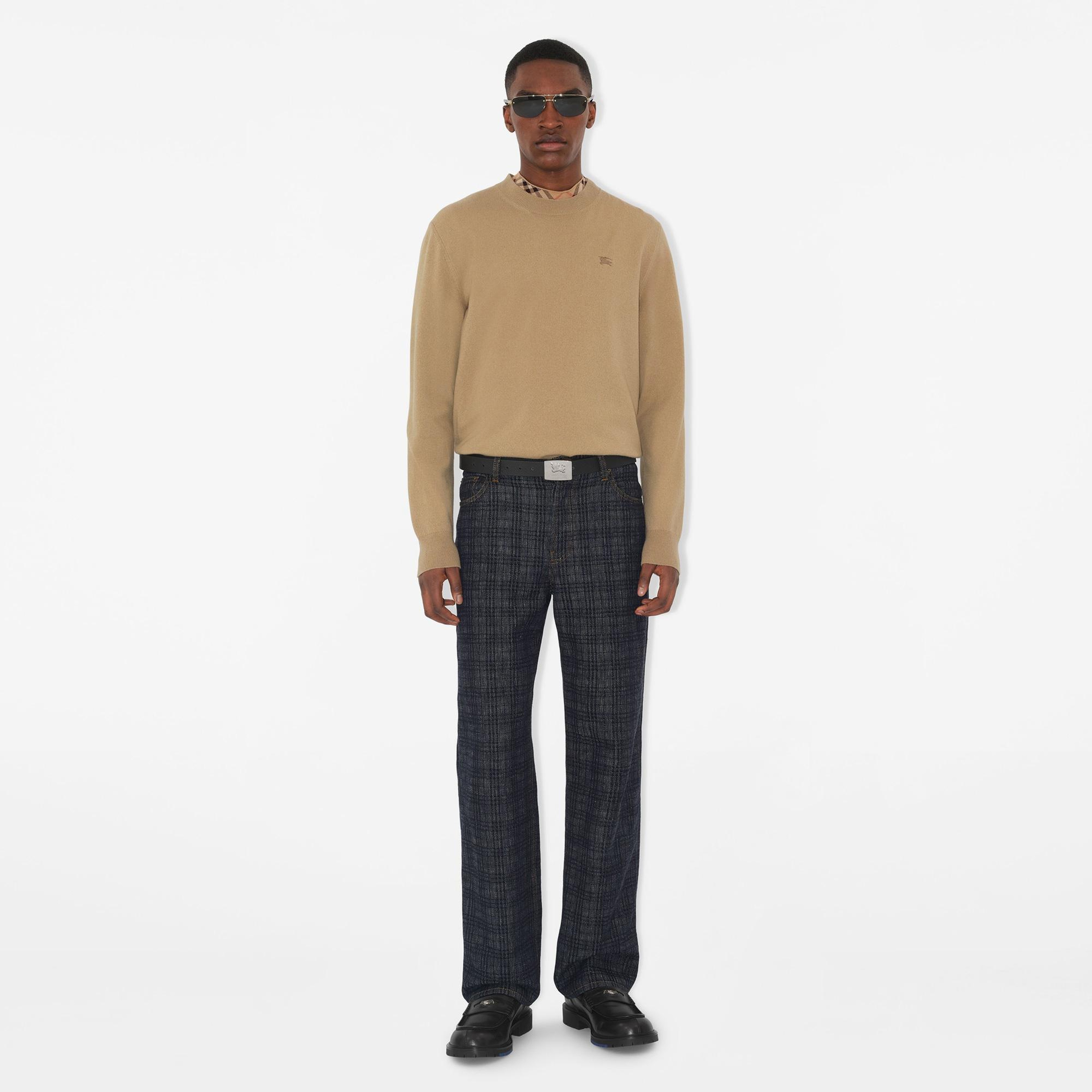 Burberry Cashmere Blend Erkek Bej Triko