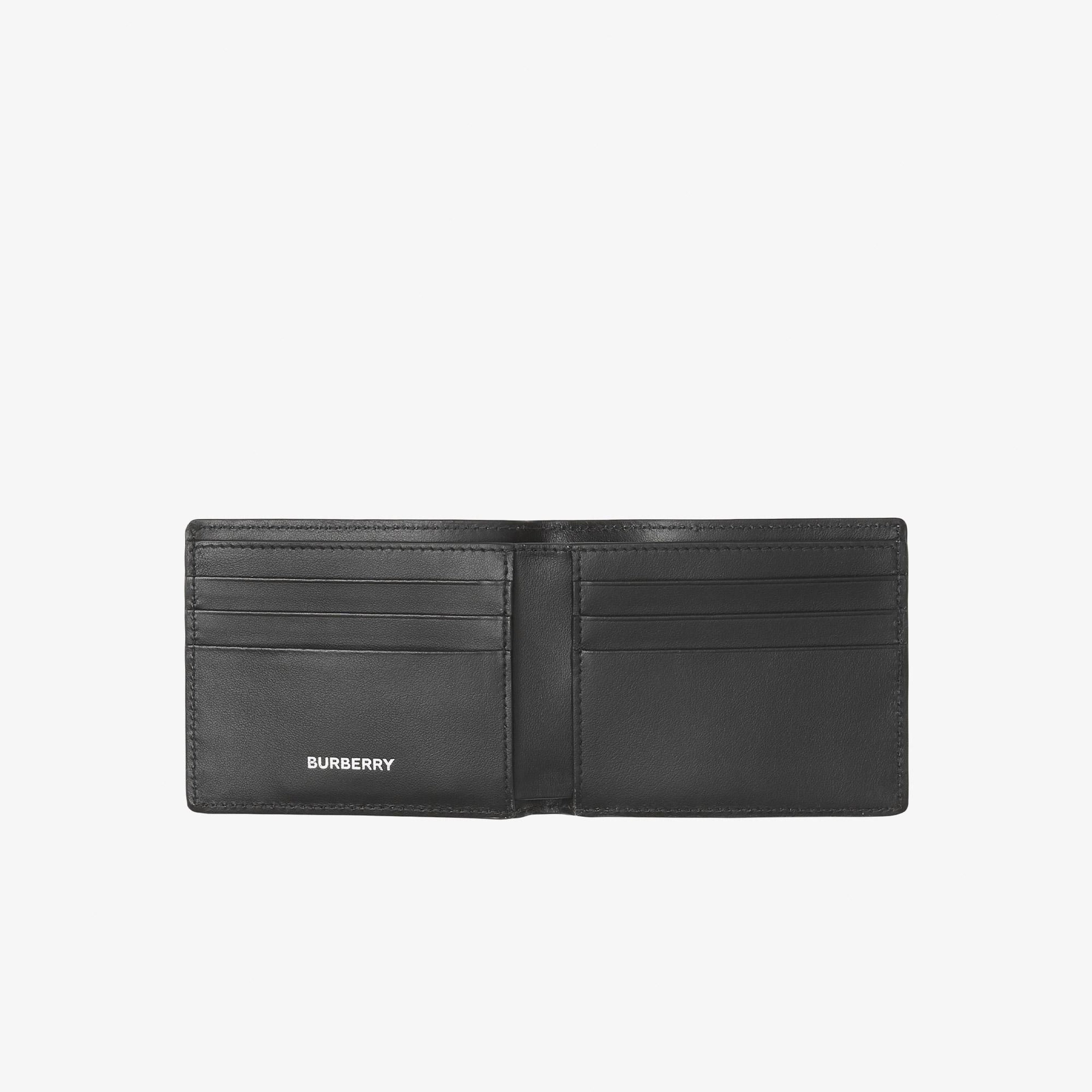 Burberry Hipfold Vintage And Leather Slim Bifold Erkek Bej Cüzdan