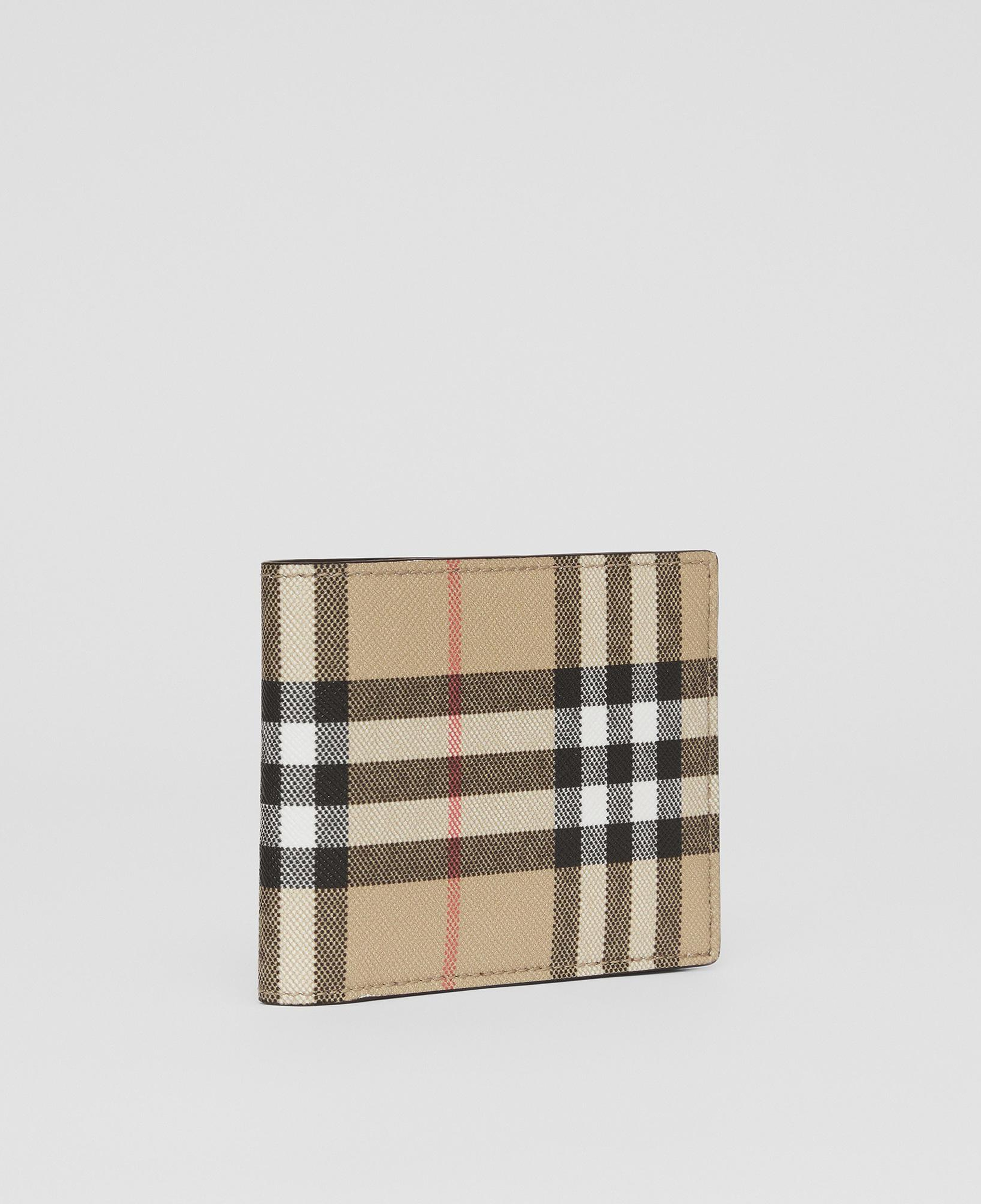 Burberry Hipfold Vintage And Leather Slim Bifold Erkek Bej Cüzdan