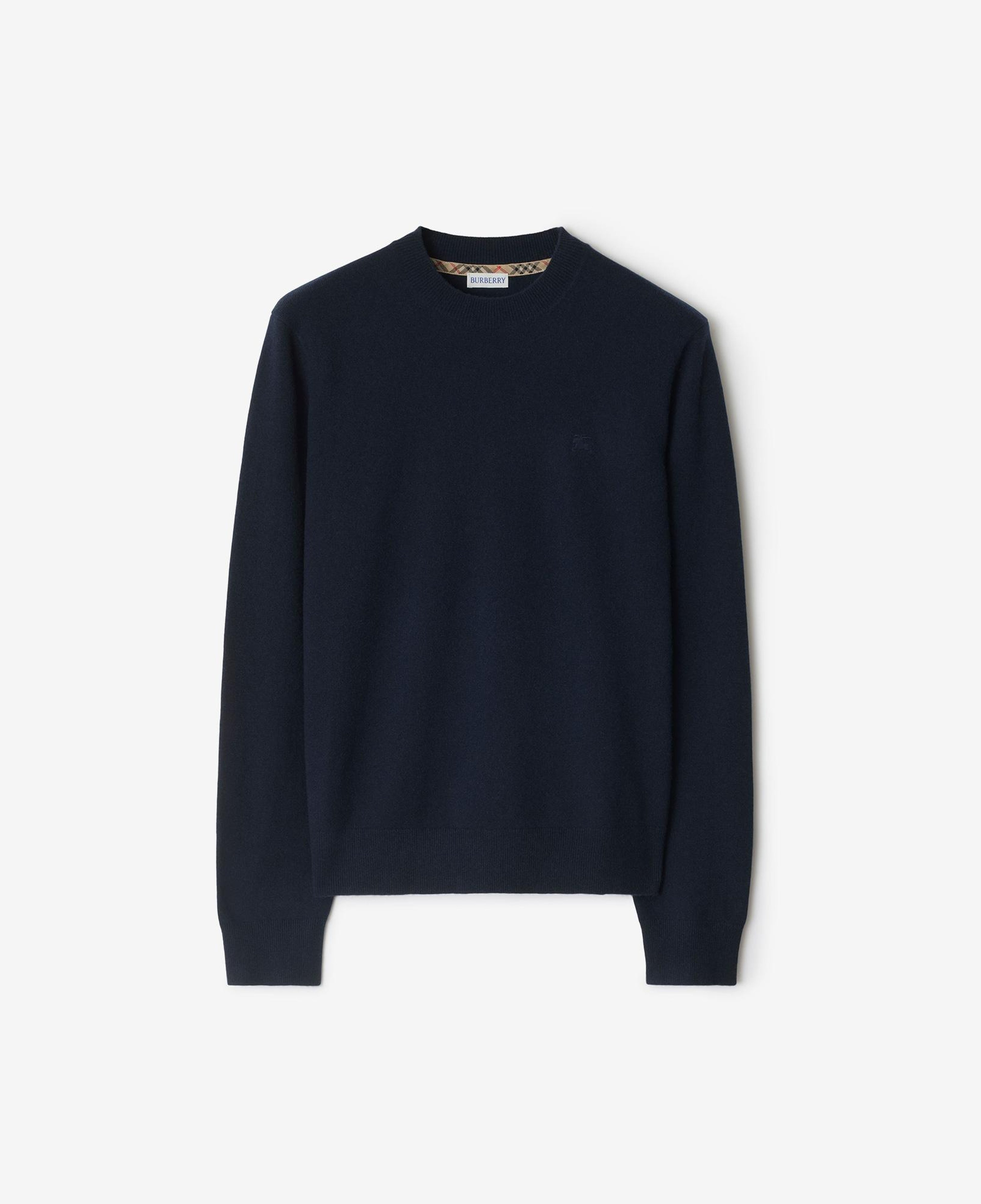 Burberry Cashmere Blend Erkek Lacivert Triko