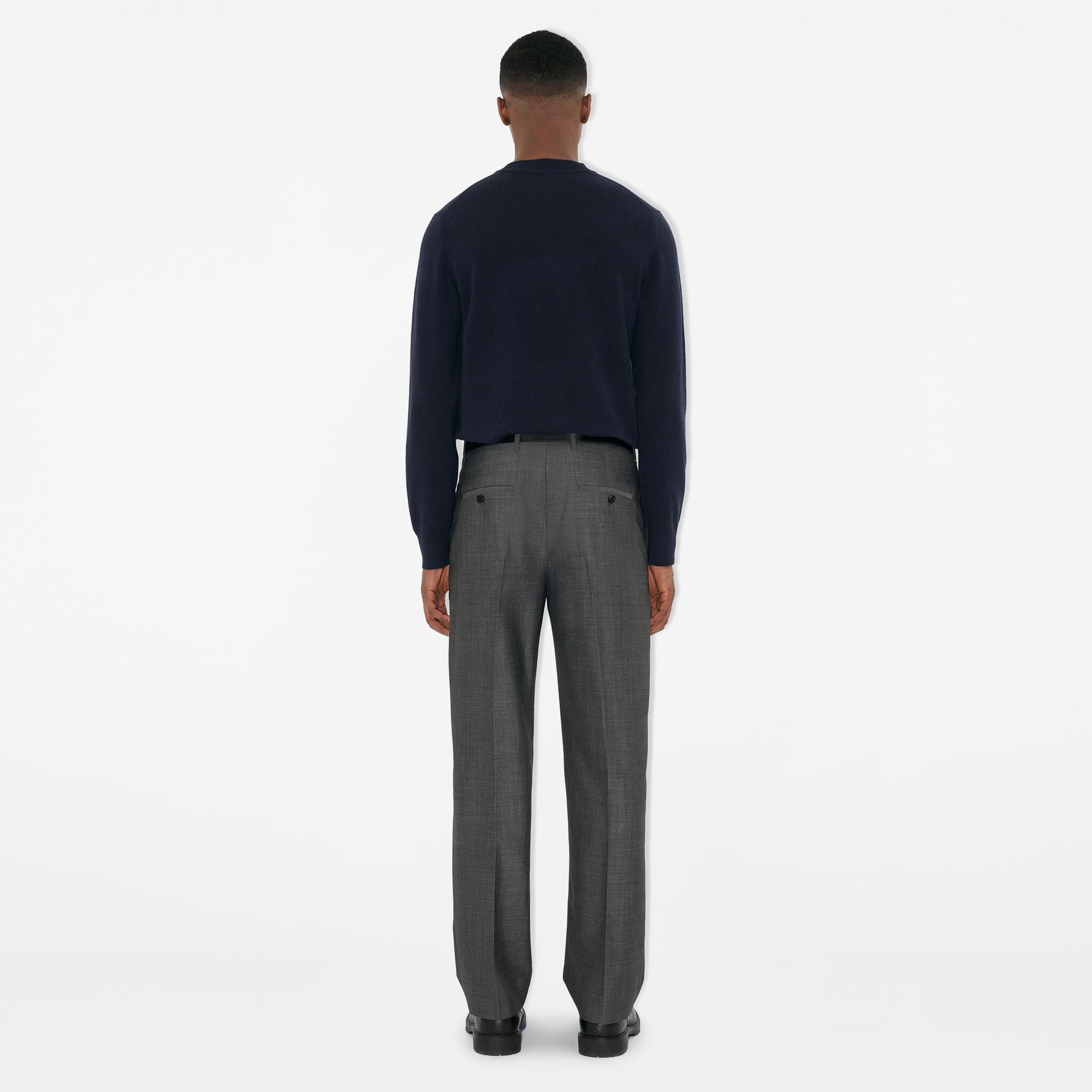 Burberry Cashmere Blend Erkek Lacivert Triko