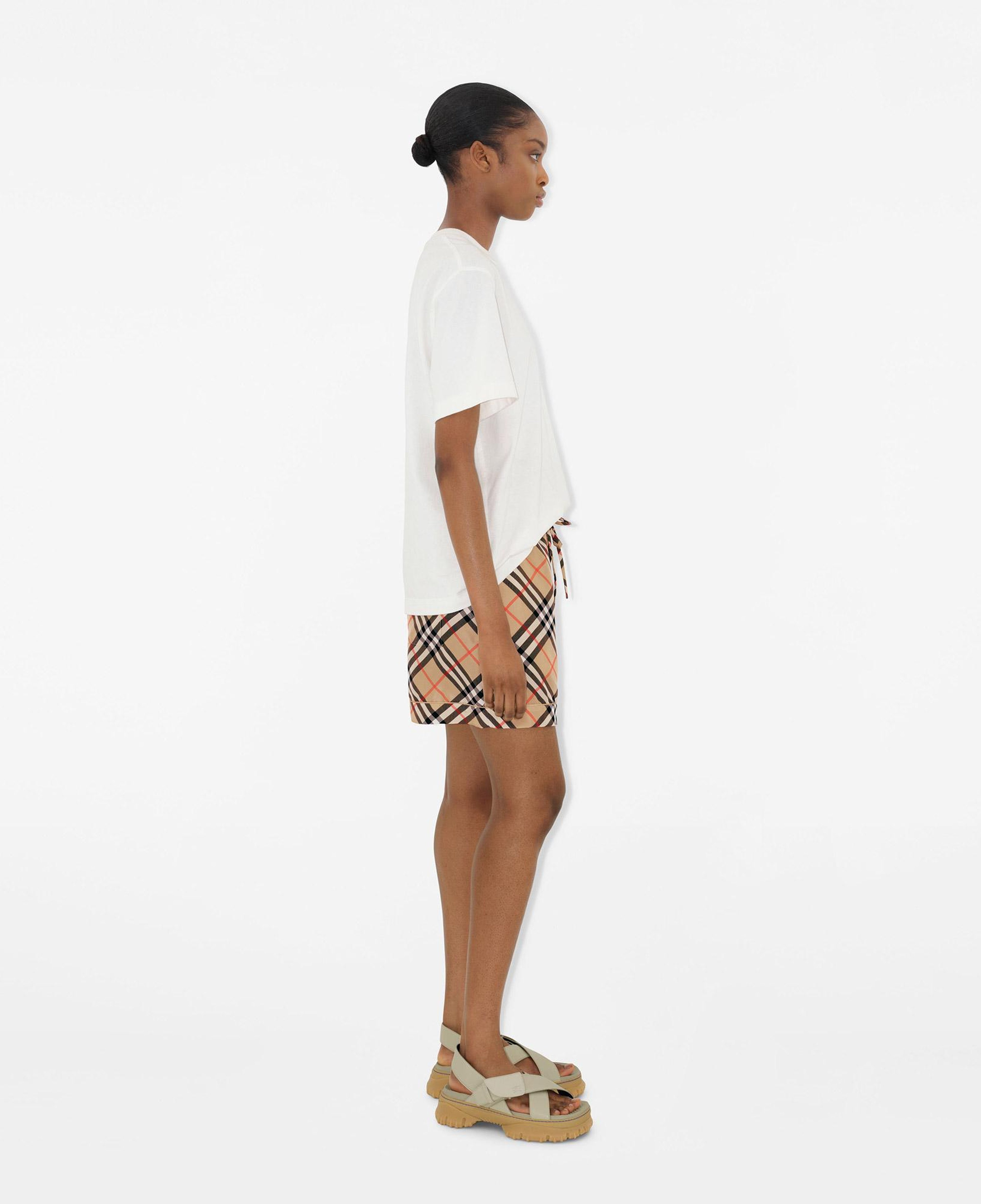 Burberry Check İpek Kadın Bej Şort