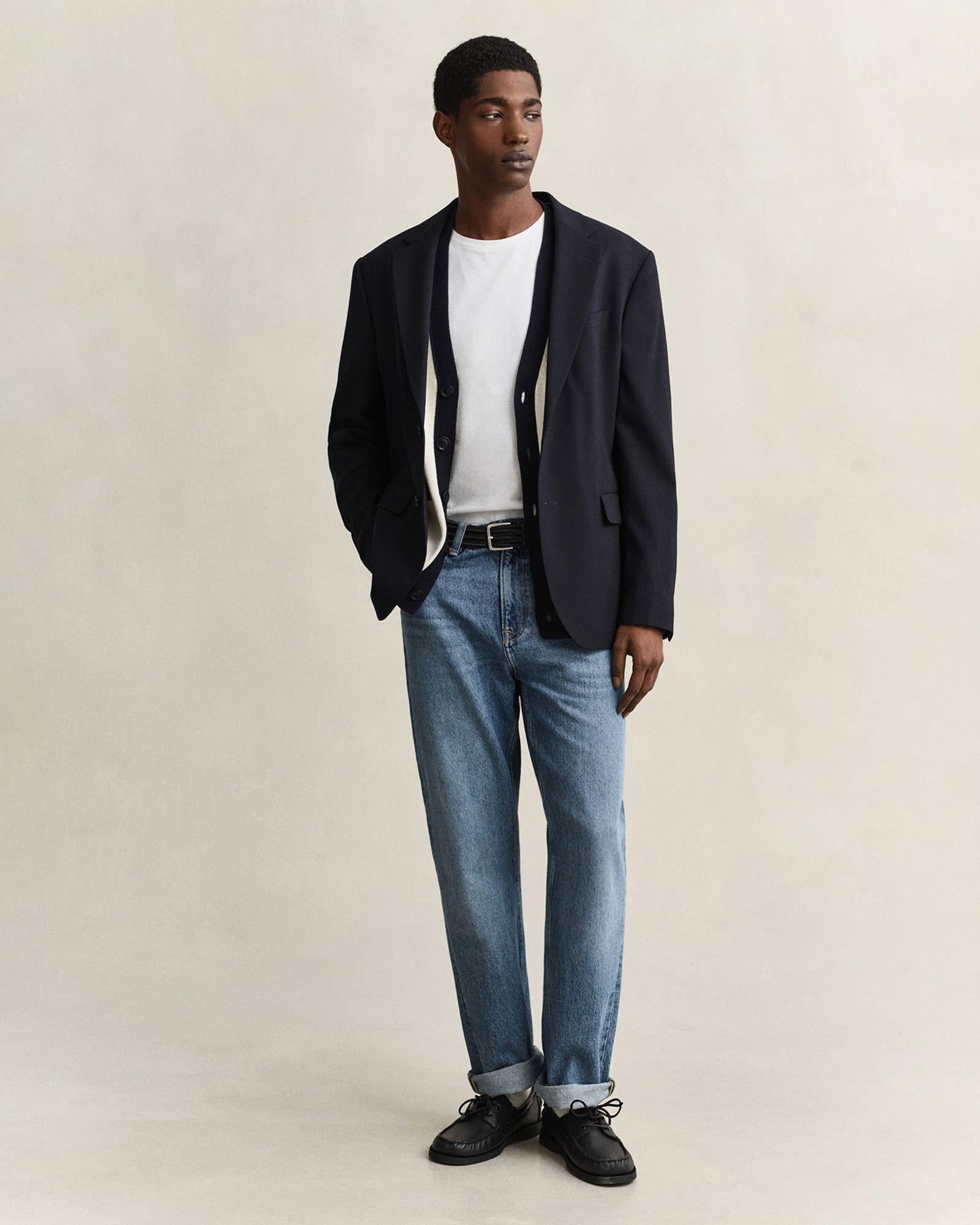 GANT Erkek Beyaz Regular Fit T-Shirt