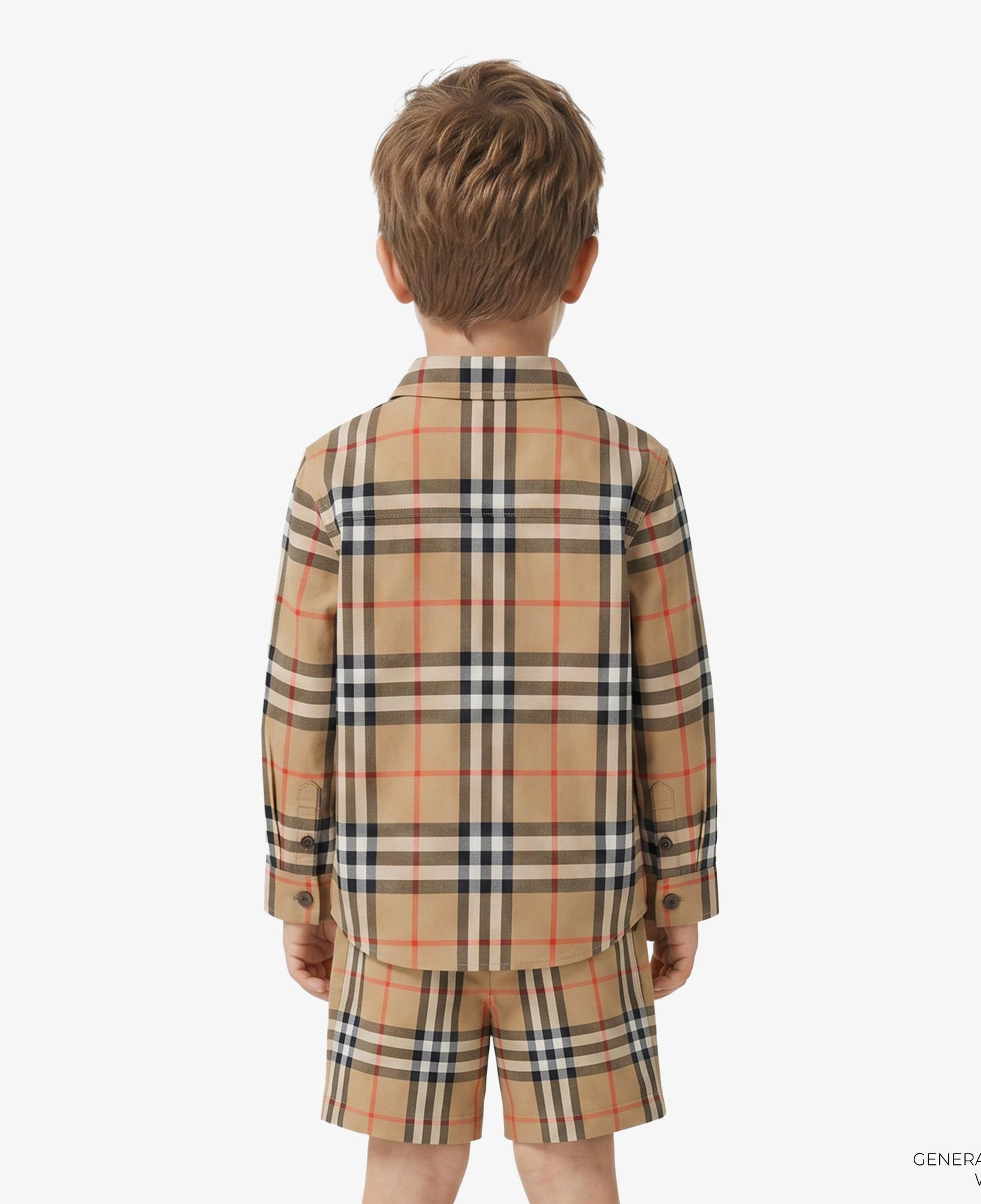 Burberry Owen Check Çocuk Bej Gömlek