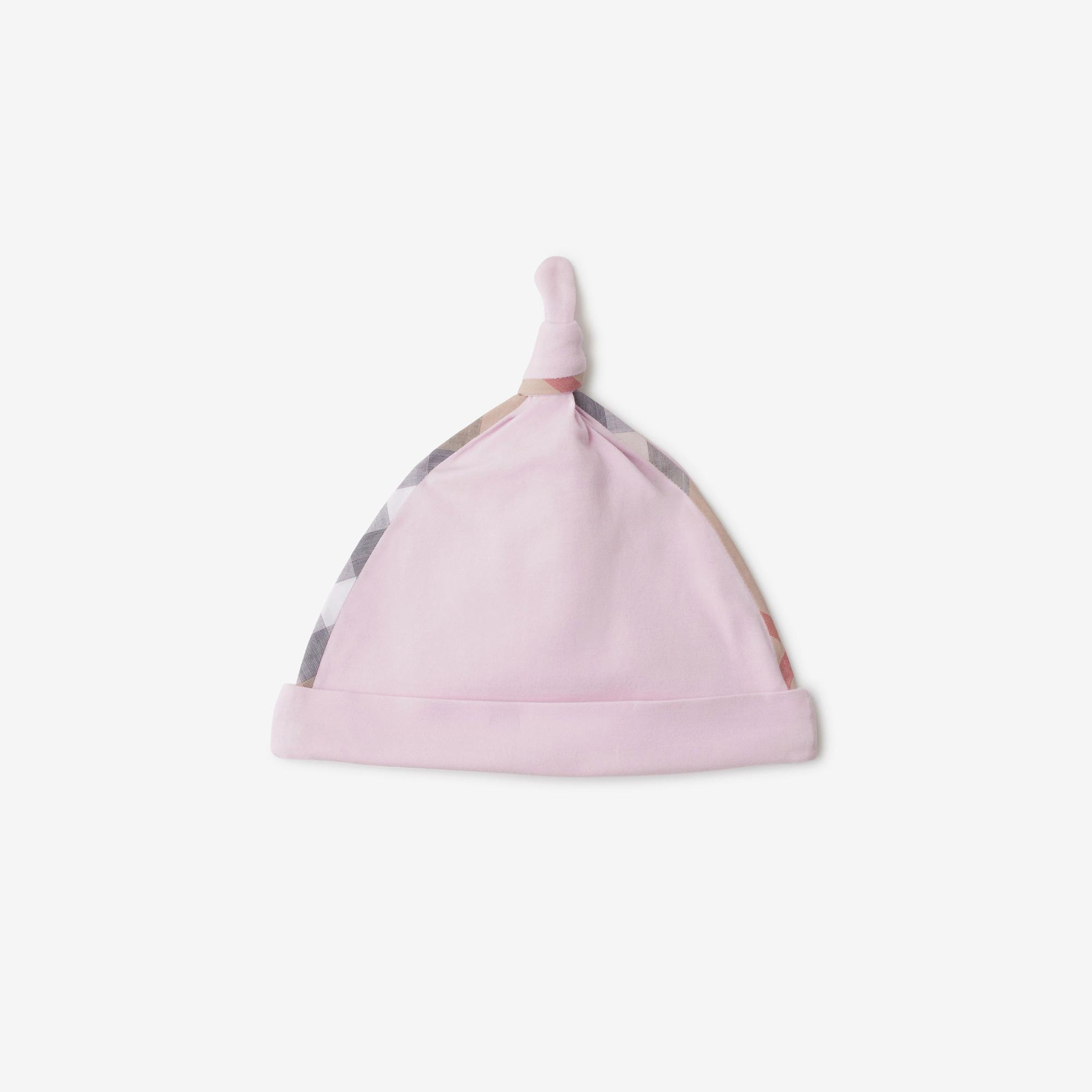 Burberry Hamilton Stretch Cotton Three-Piece Çocuk Pembe Bebek Takımı