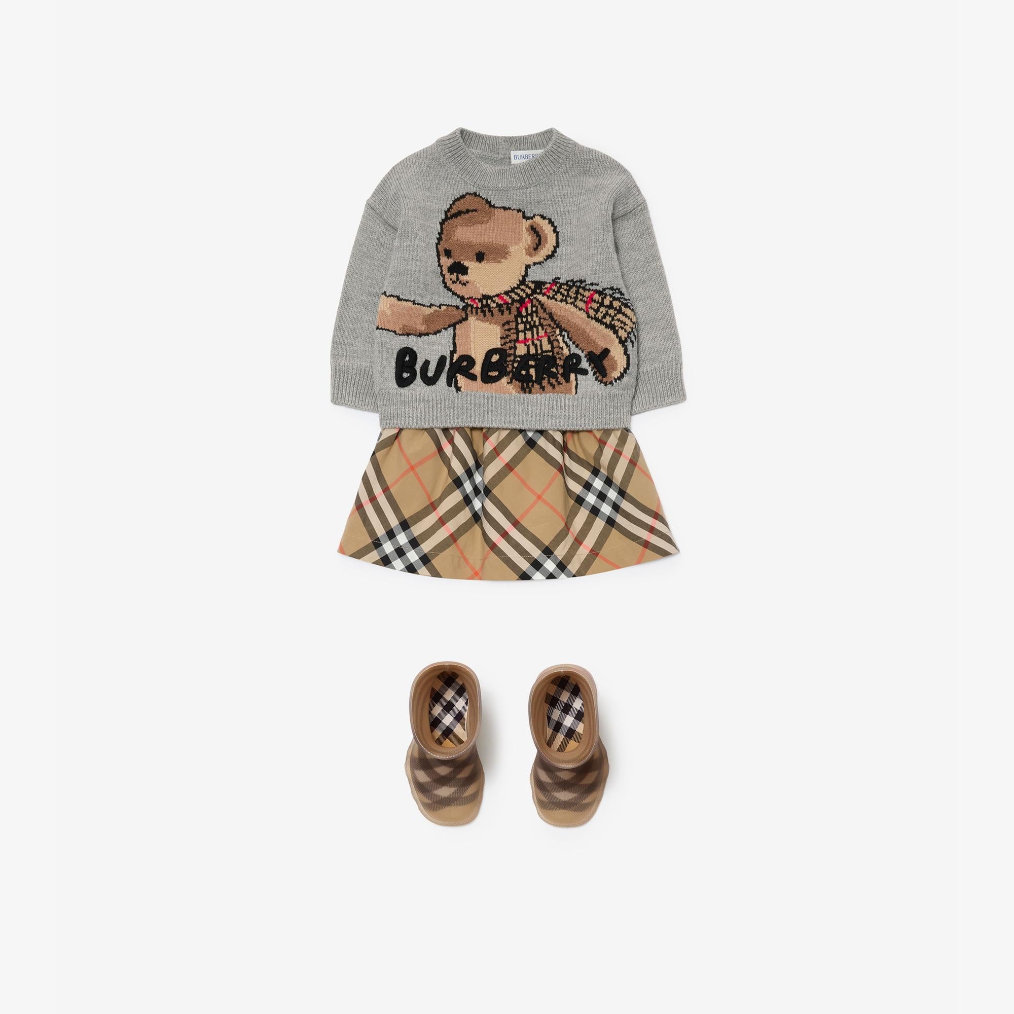 Burberry Çocuk Gri Yün Kazak