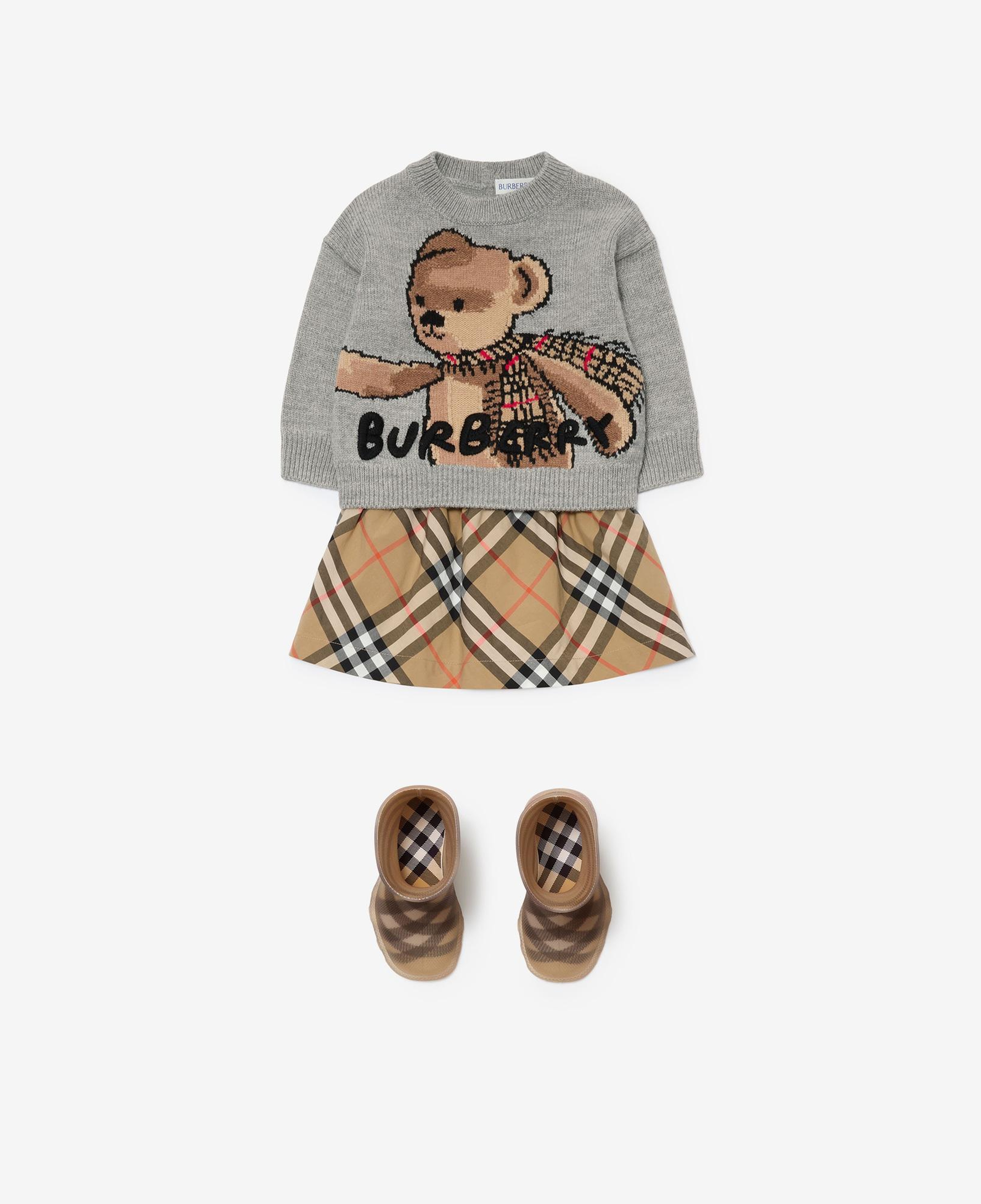Burberry Çocuk Gri Yün Kazak