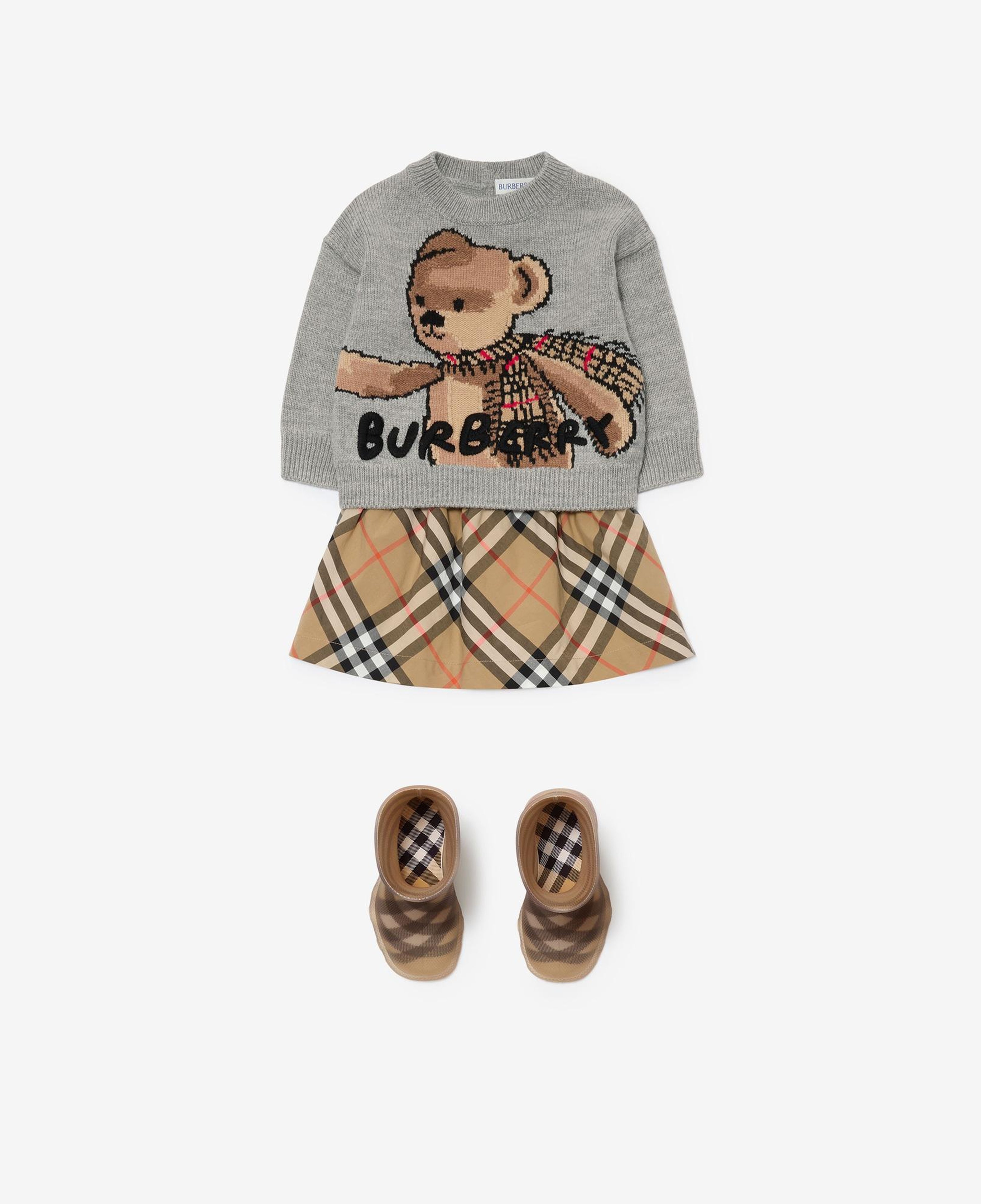 Burberry Çocuk Gri Yün Kazak