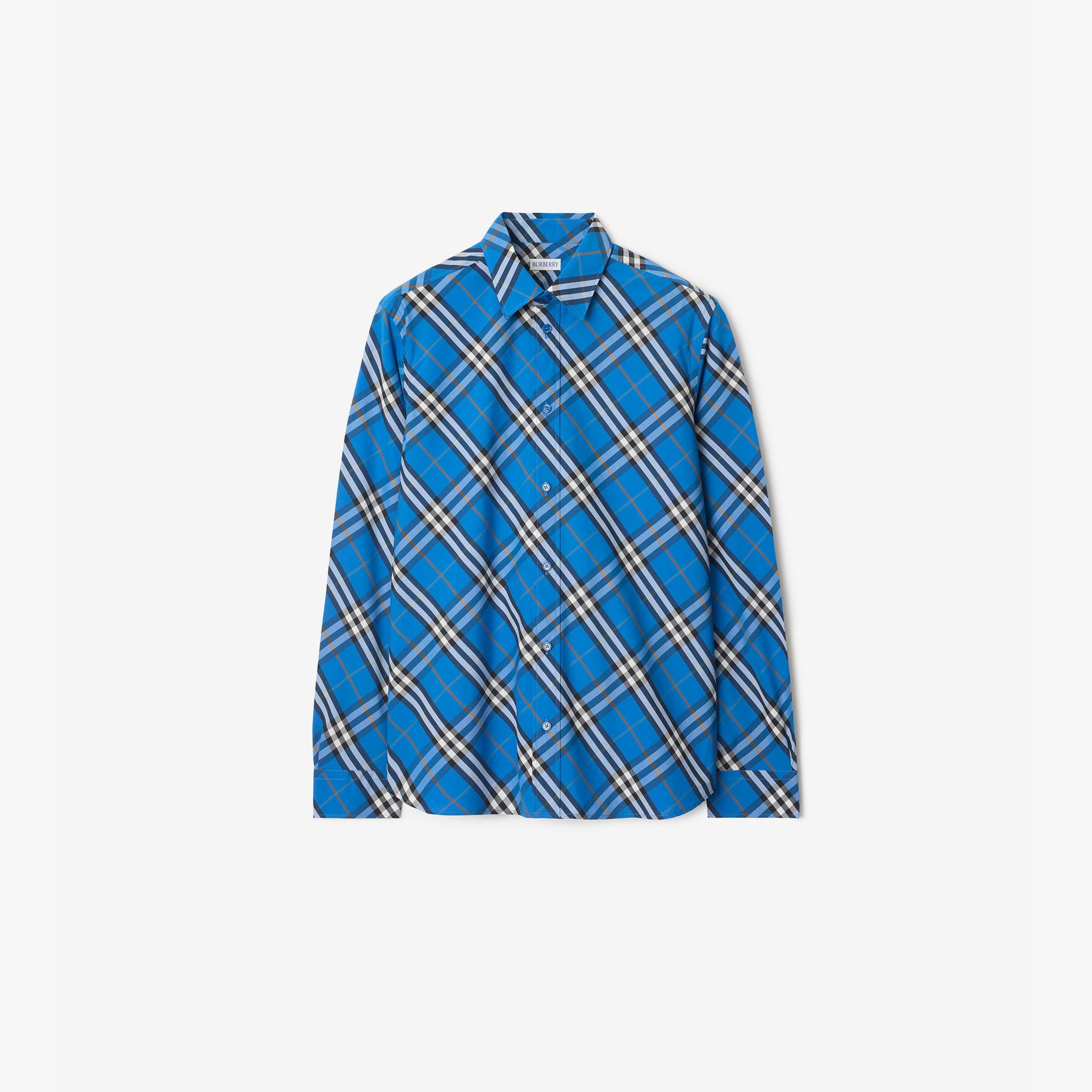 Burberry Erkek Mavi Gömlek