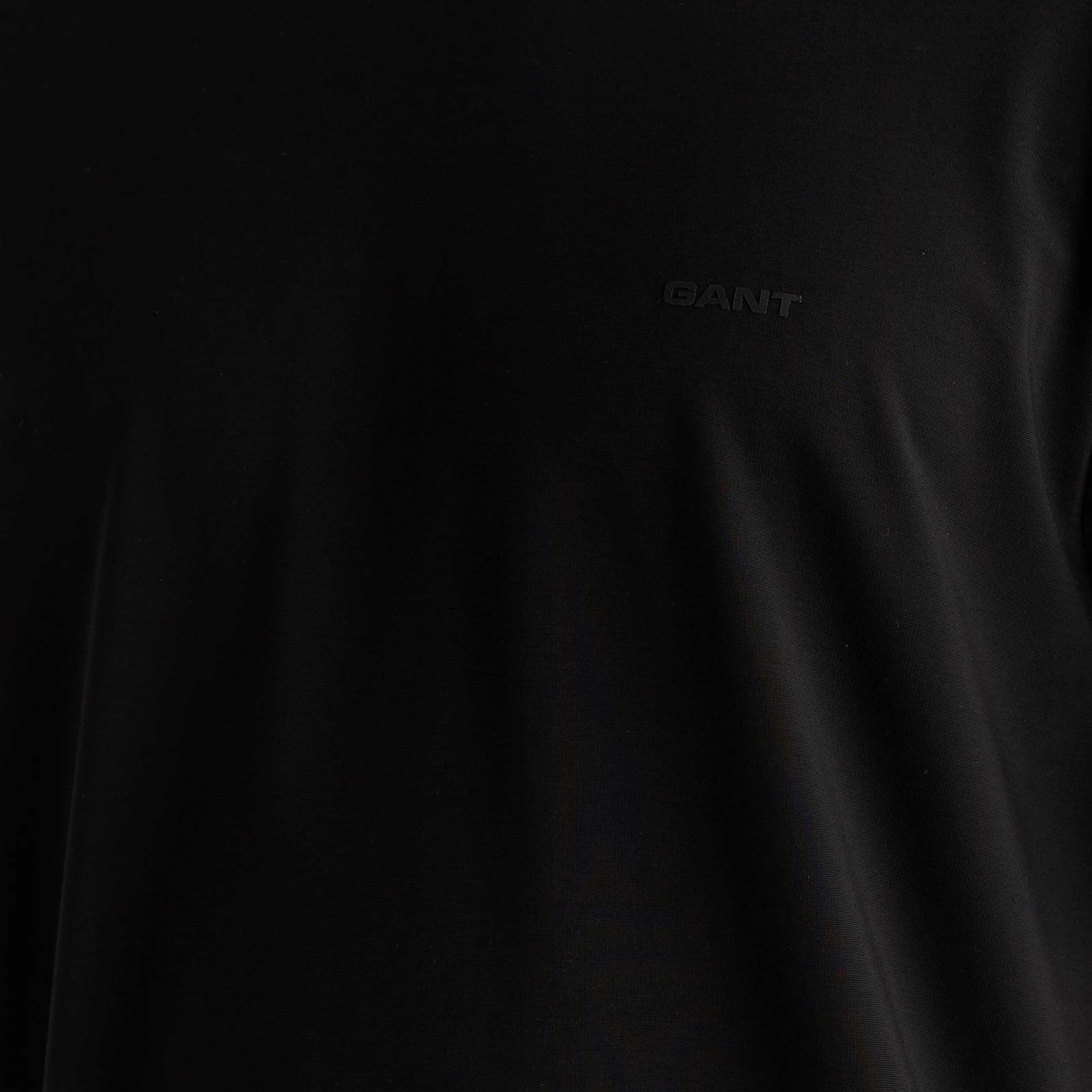 GANT Erkek Siyah Kısa Kollu T-Shirt