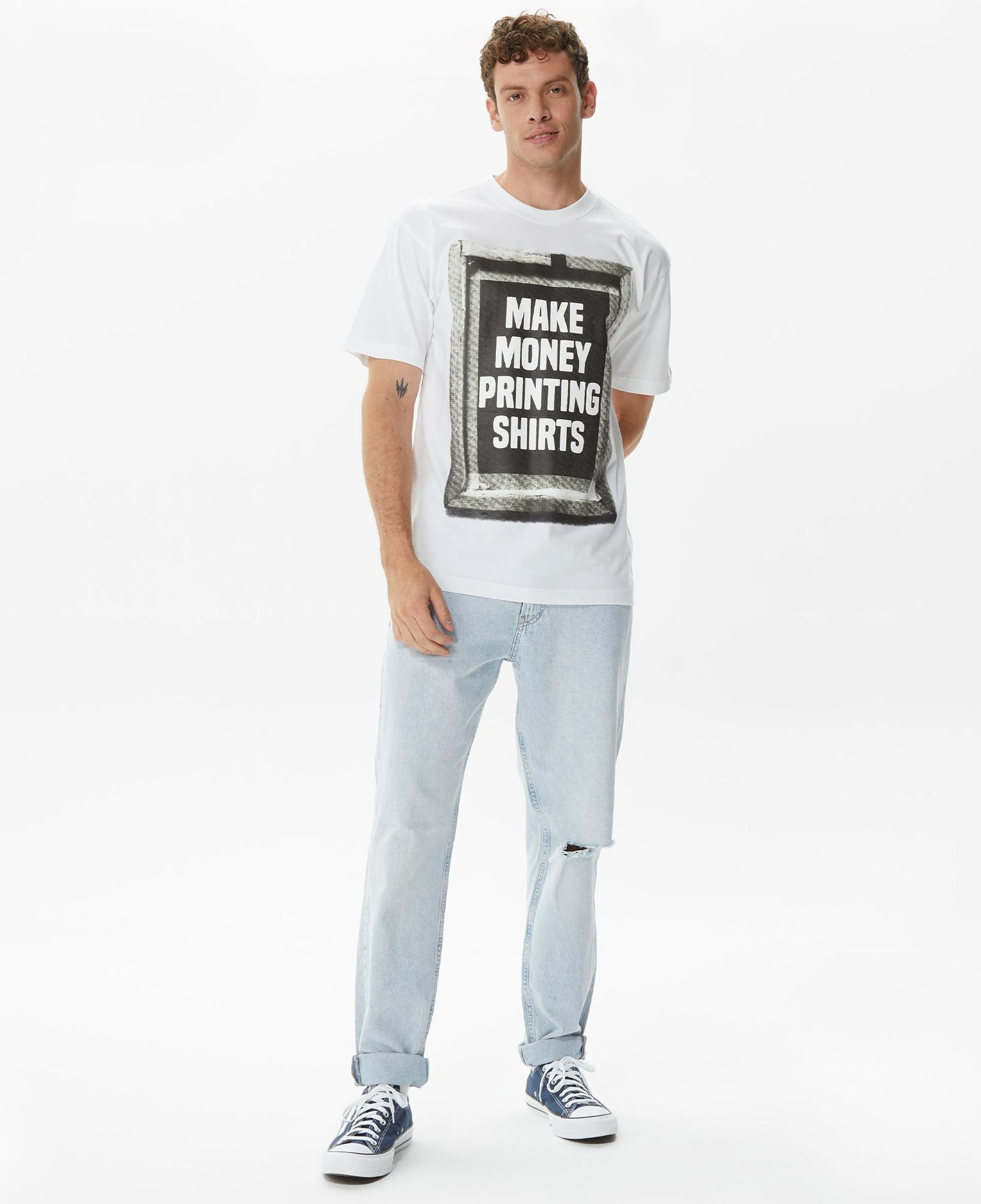 Market Printing Money Erkek Krem T-Shirt