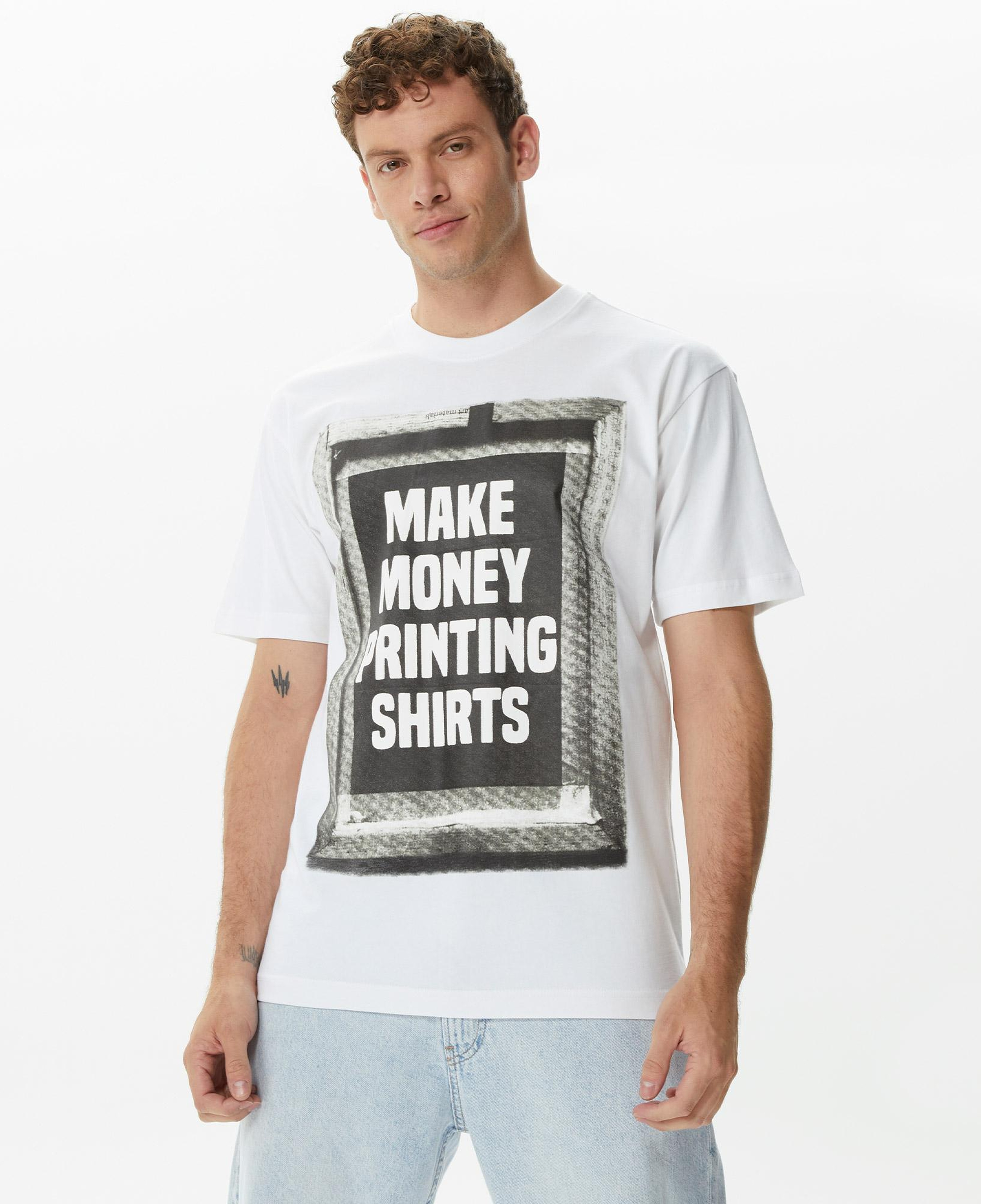Market Printing Money Erkek Krem T-Shirt