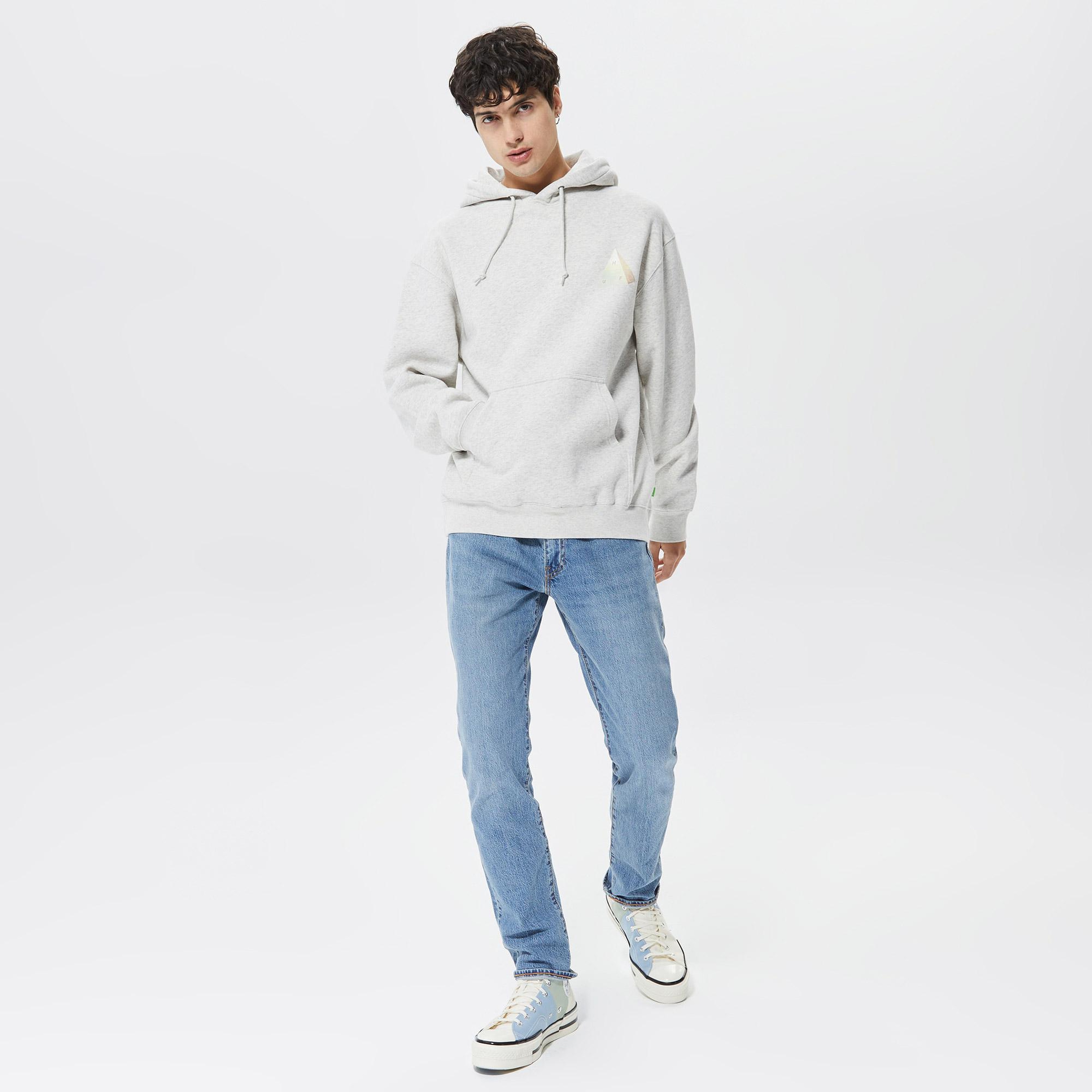Huf Discover Nature Erkek Gri Hoodie
