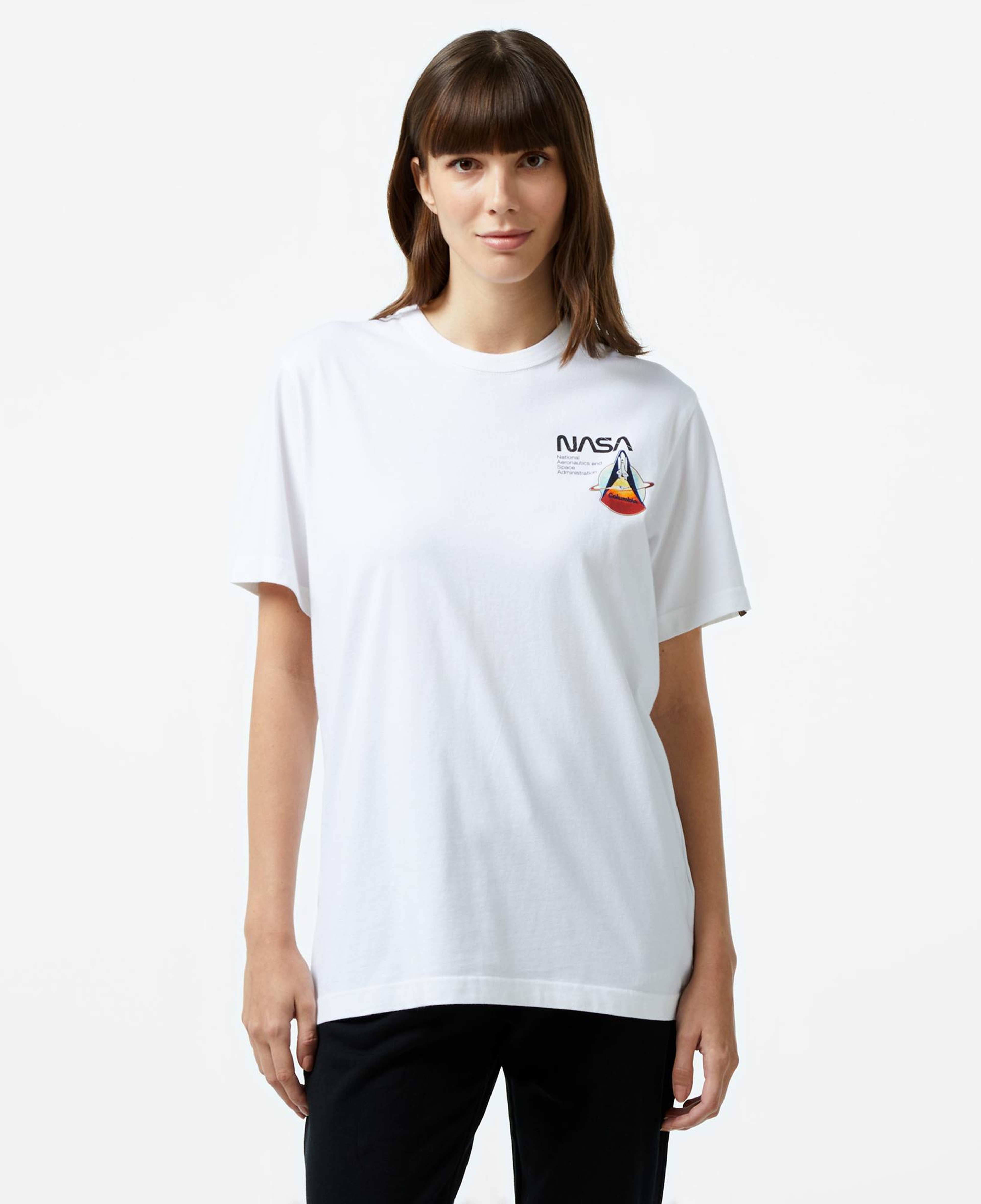 Alpha Industries Columbia Sts-1 Unisex Beyaz T-Shirt