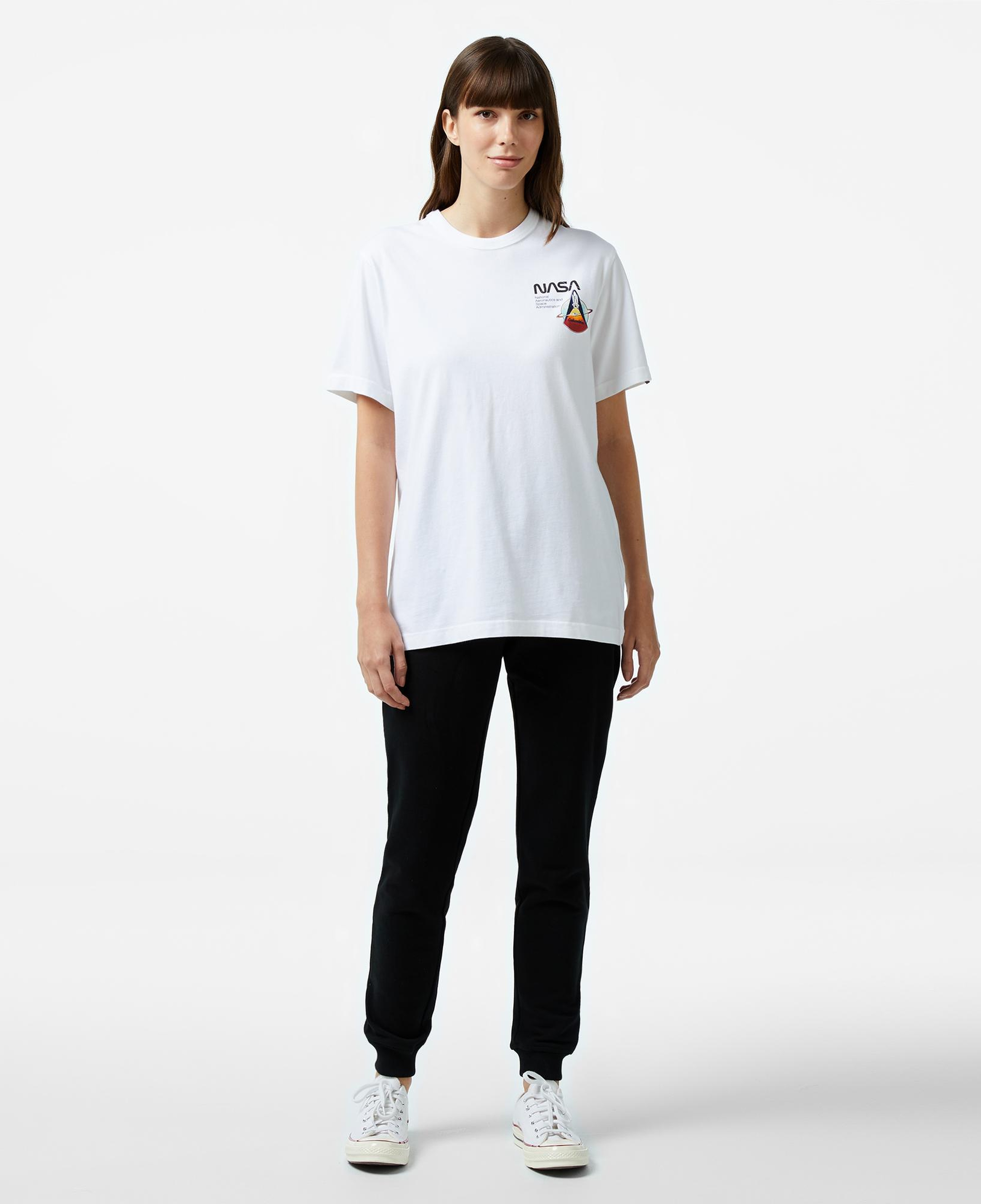 Alpha Industries Columbia Sts-1 Unisex Beyaz T-Shirt