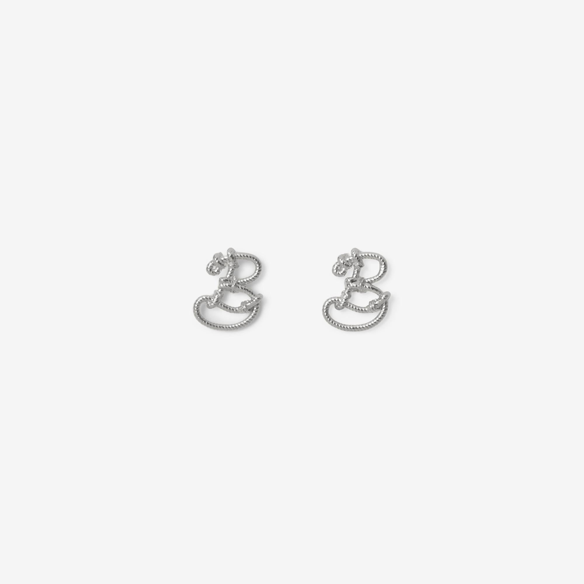 Burberry Small Nautical Knot Stud Kadın Gümüş Küpe