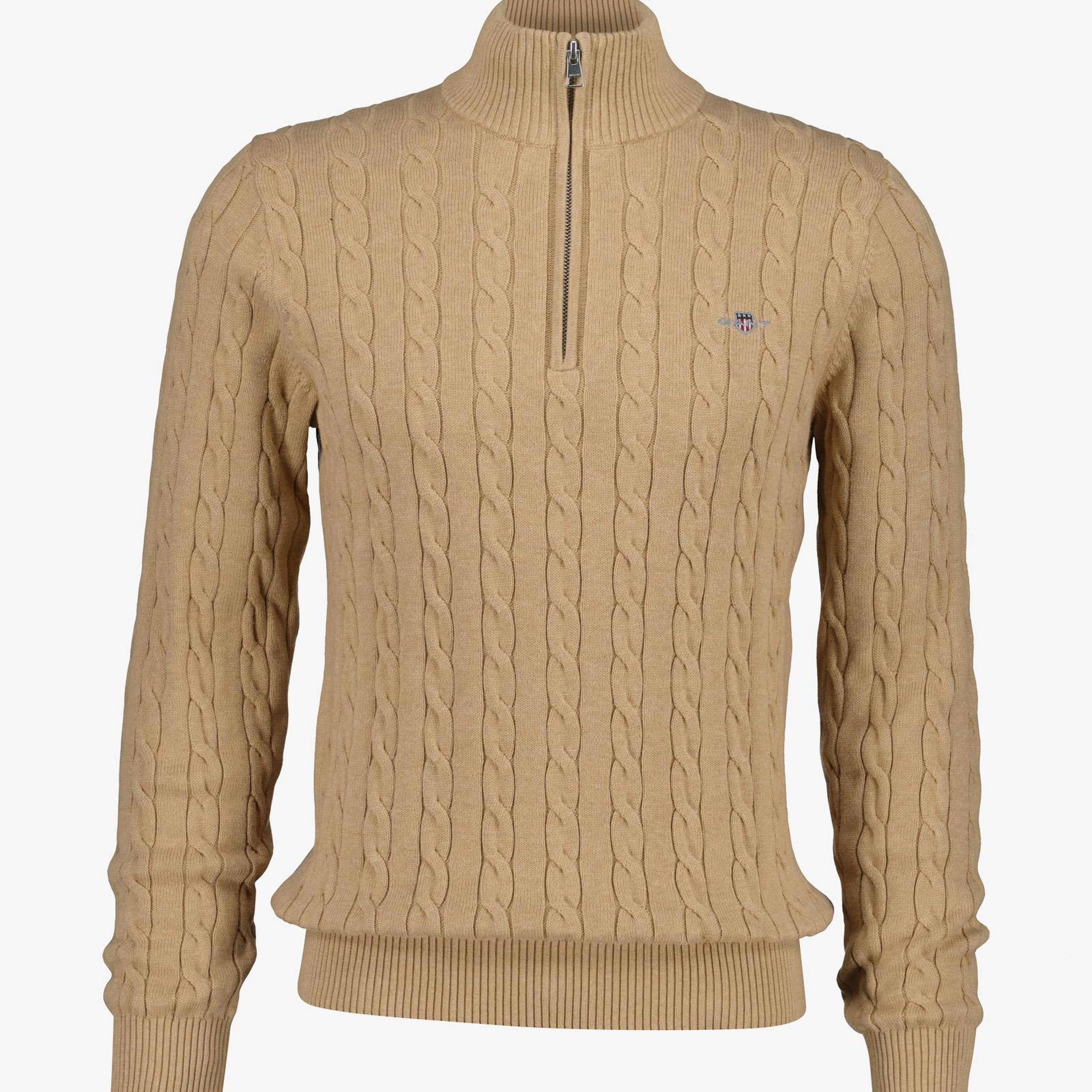 GANT Erkek Krem Regular Fit Örgü Kazak