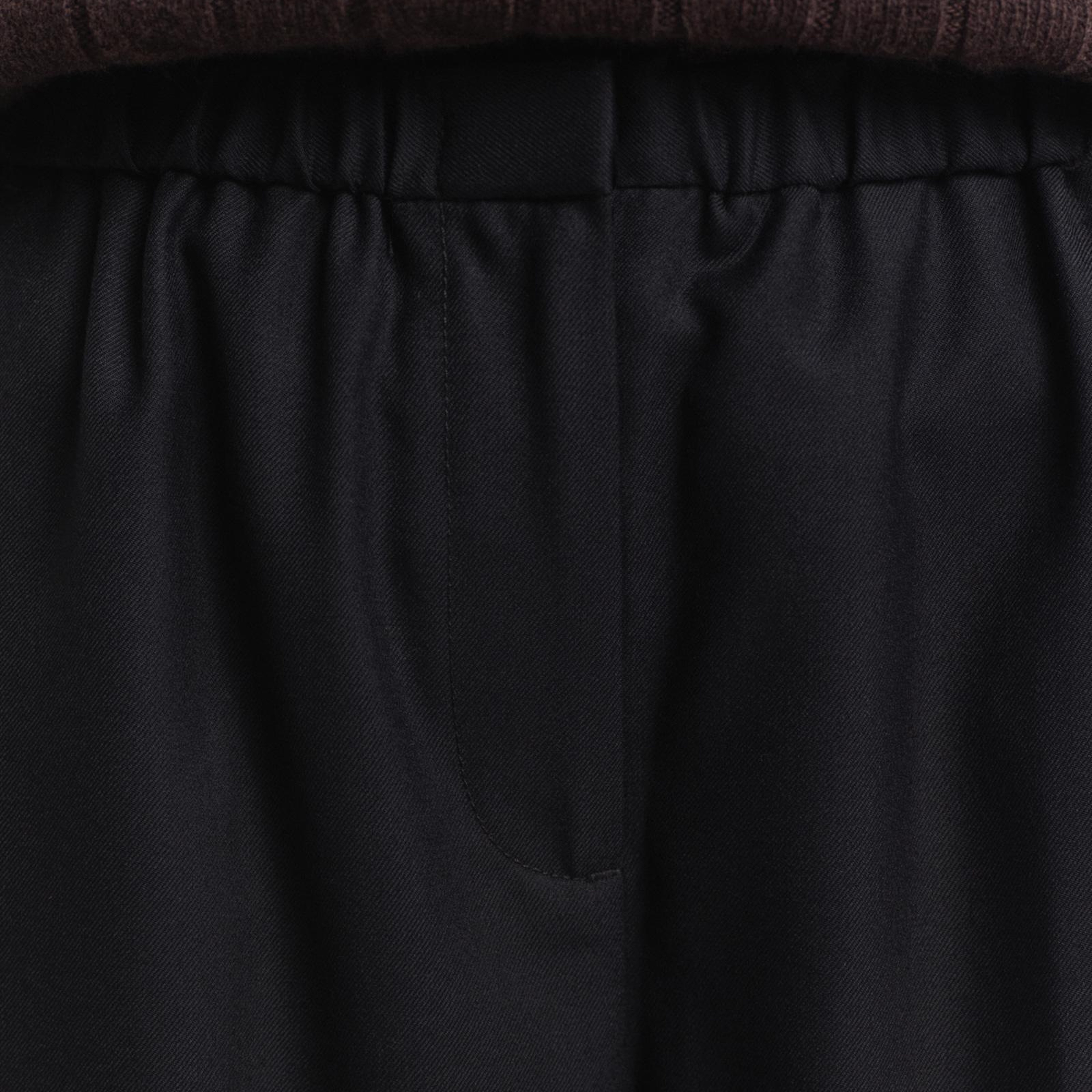 GANT Kadın Siyah Relaxed Fit Yün Pantolon