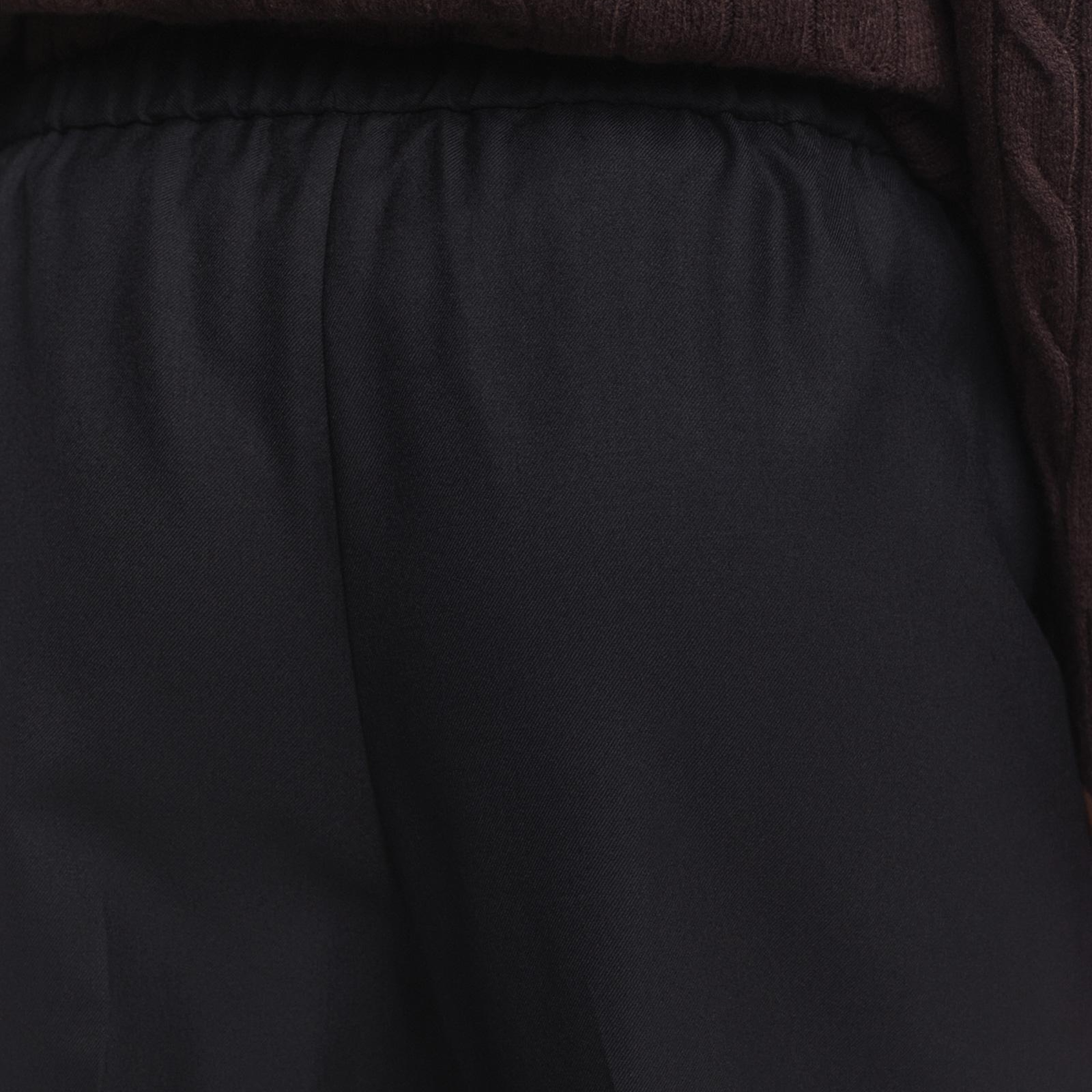 GANT Kadın Siyah Relaxed Fit Yün Pantolon
