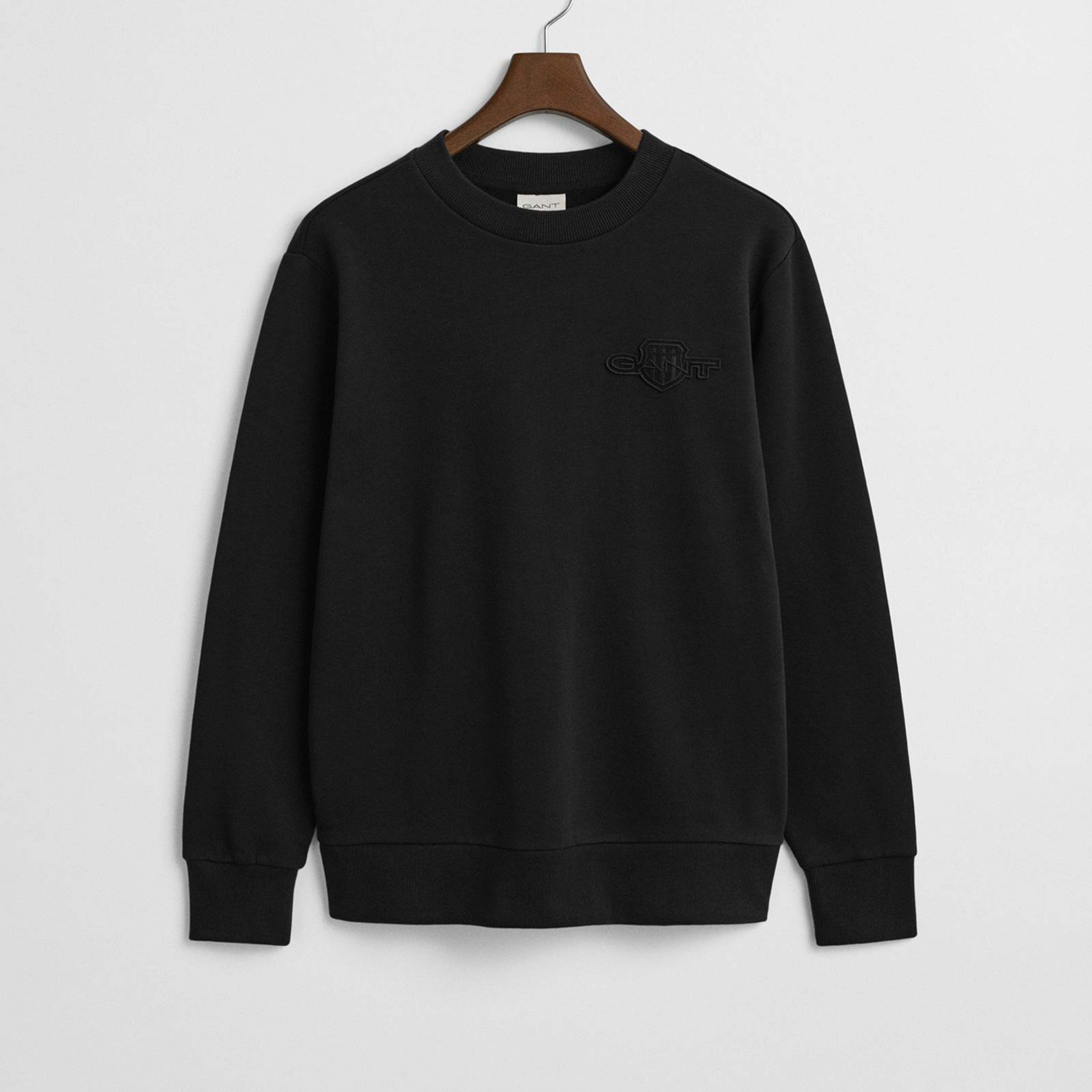 GANT Erkek Siyah Regular Fit Sweatshirt