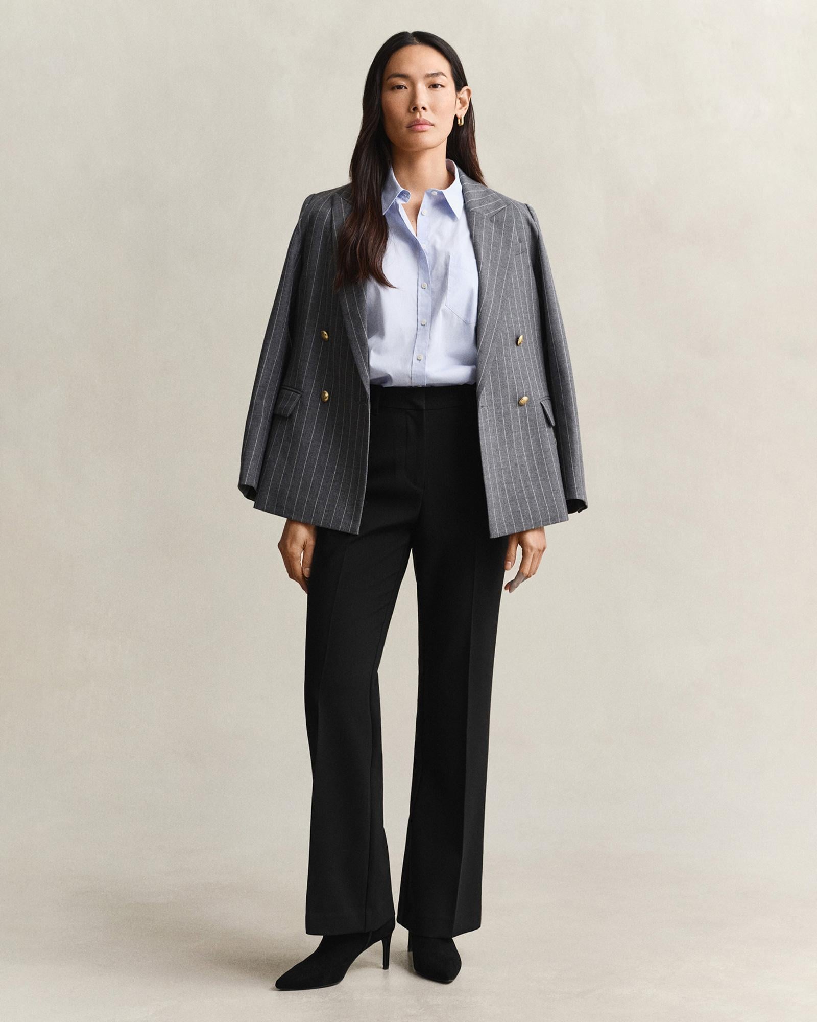 GANT Kadın Siyah Slim Fit Pantolon