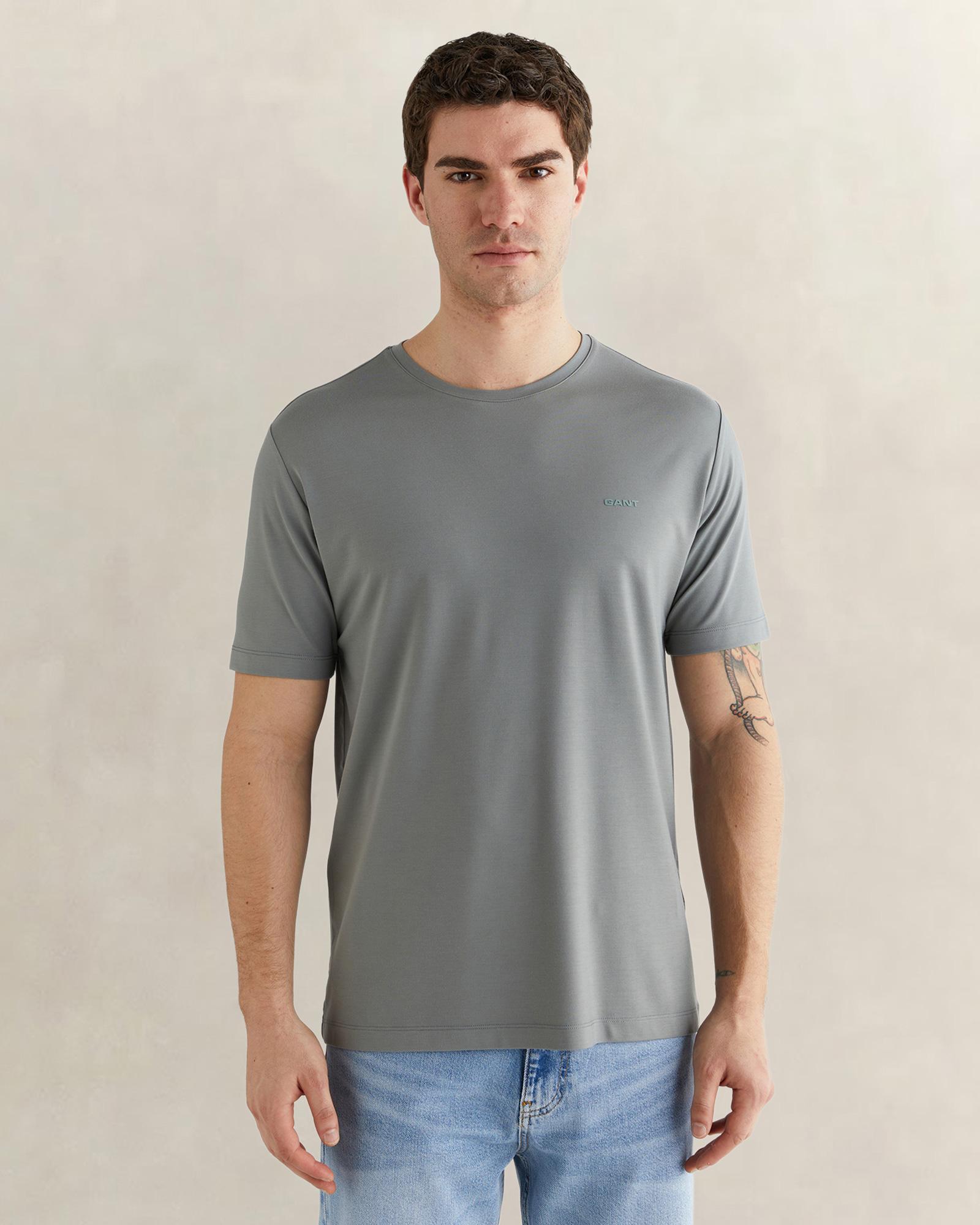 GANT Erkek Yeşil Kısa Kollu T-Shirt