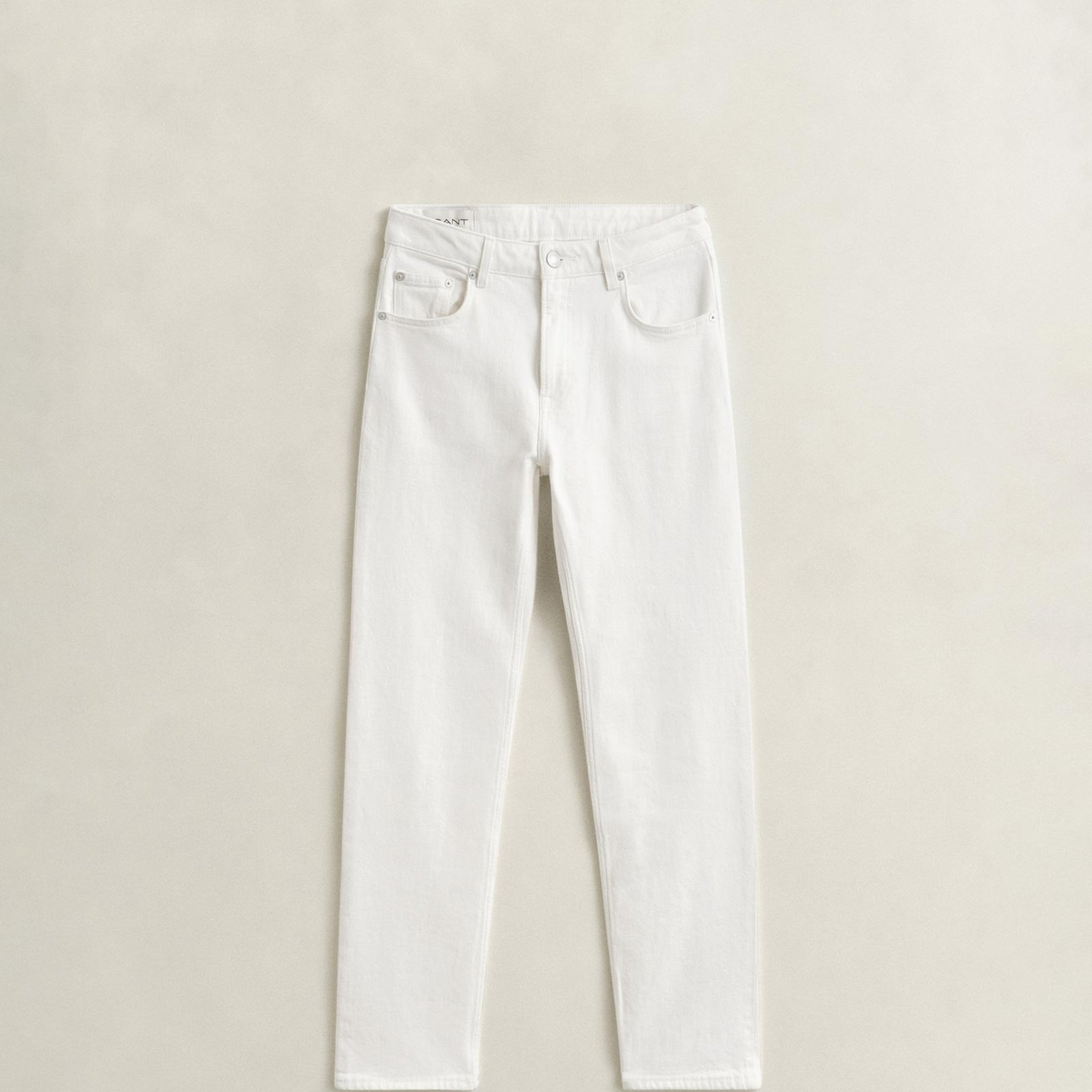 GANT Kadın Beyaz Regular Fit Jean