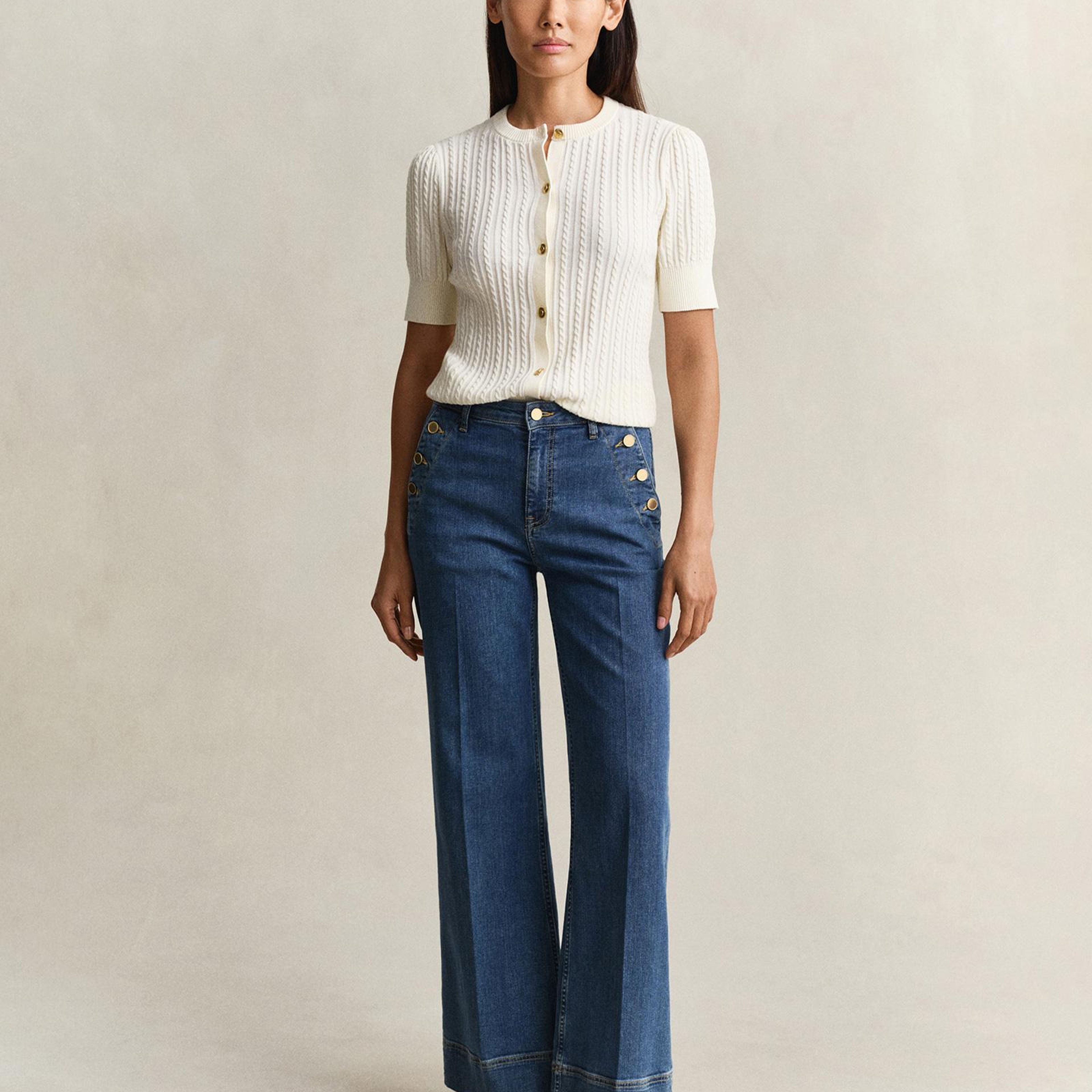 GANT Kadın Mavi Regular Fit Jean